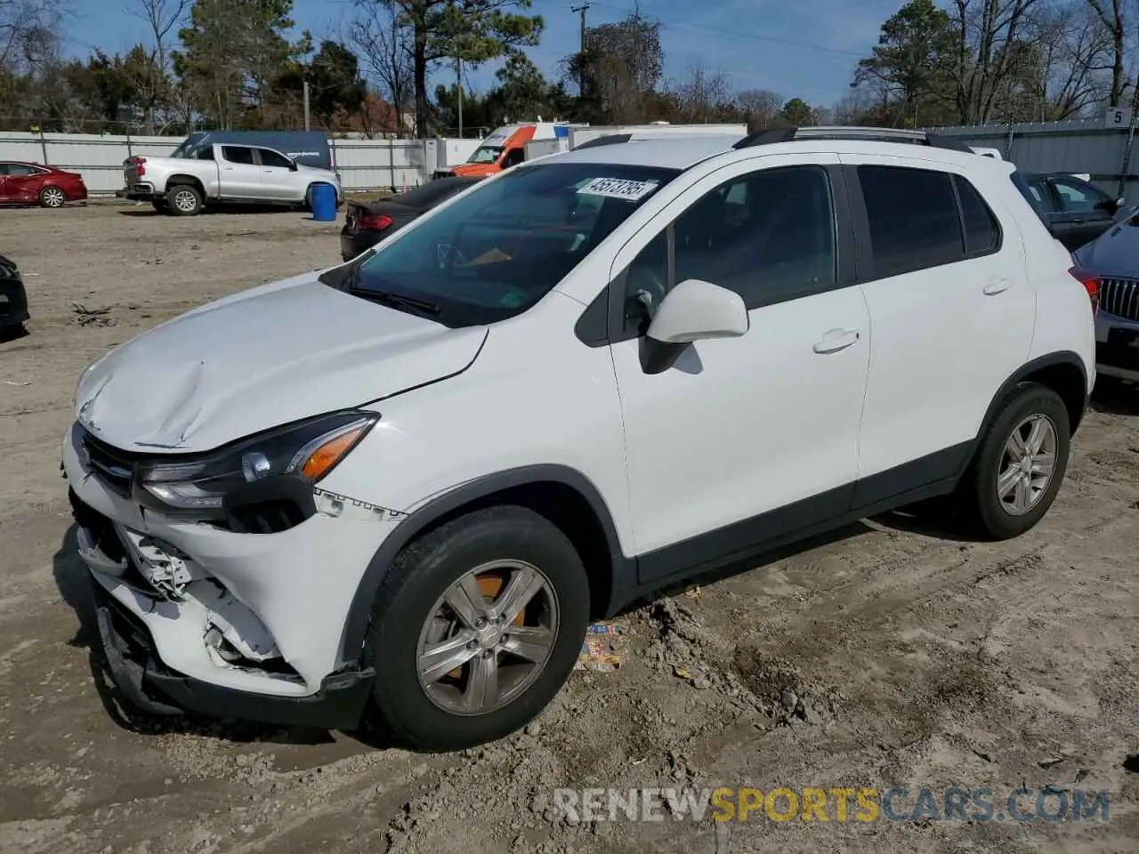 1 fotografías del automóvil dañado KL7CJPSM1MB365121 CHEVROLET TRAX 2021