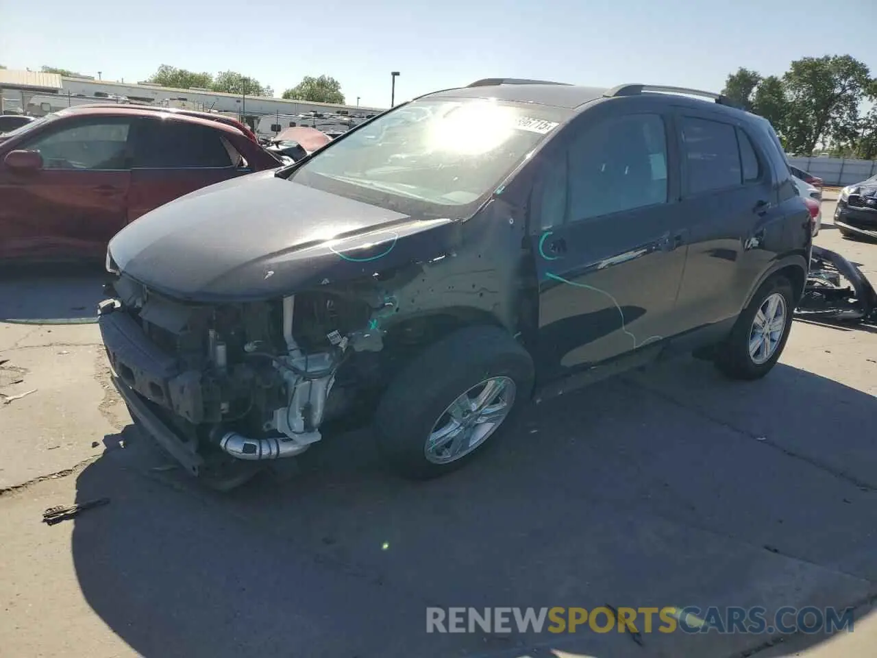 1 fotografías del automóvil dañado KL7CJPSM2MB370618 CHEVROLET TRAX 2021