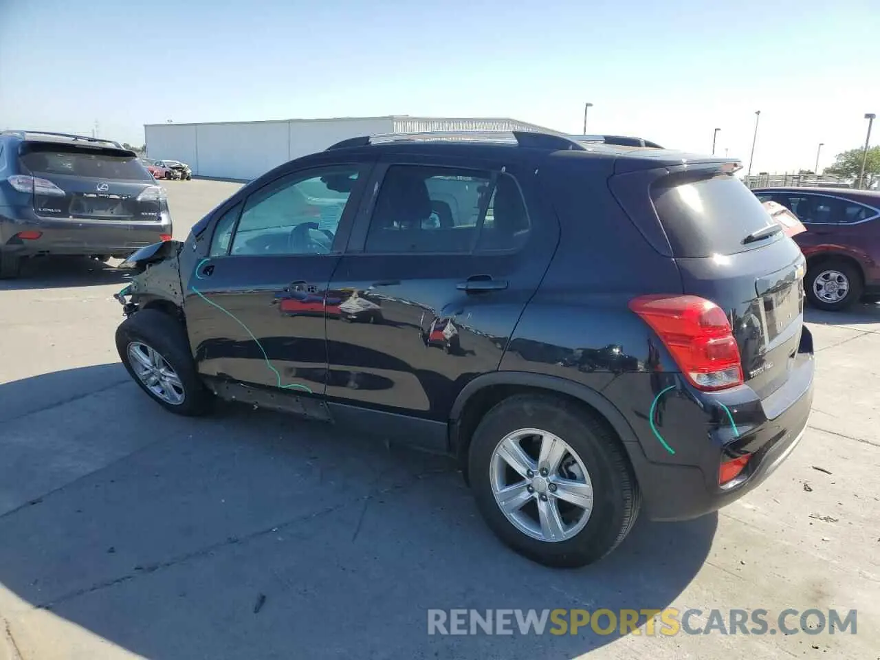 2 fotografías del automóvil dañado KL7CJPSM2MB370618 CHEVROLET TRAX 2021