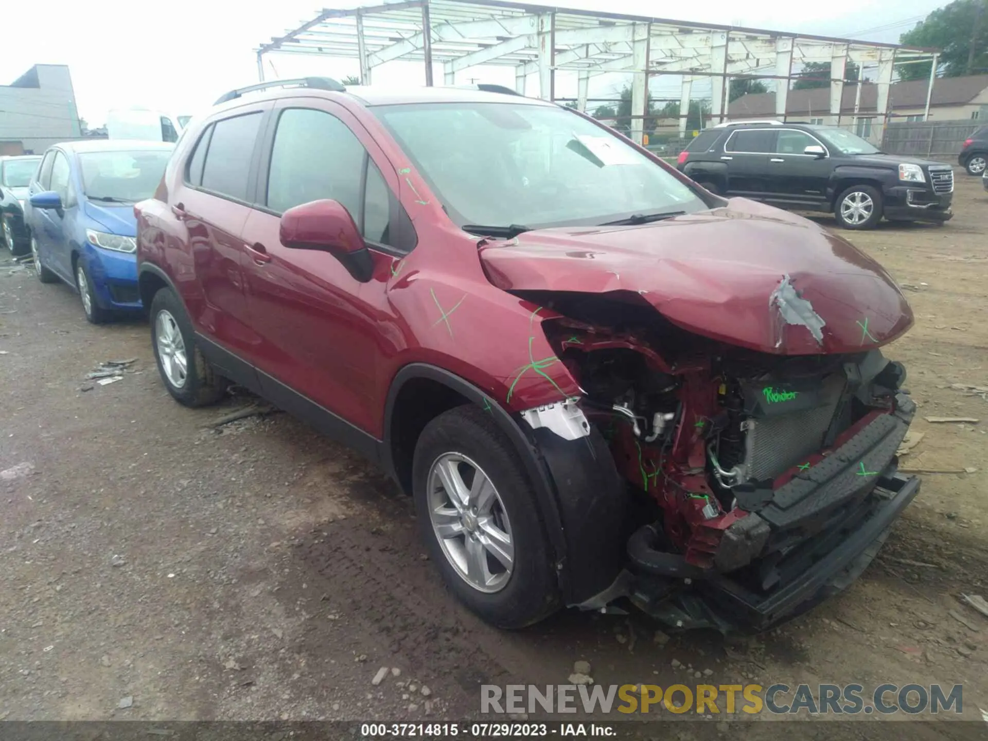 1 fotografías del automóvil dañado KL7CJPSM4MB367798 CHEVROLET TRAX 2021