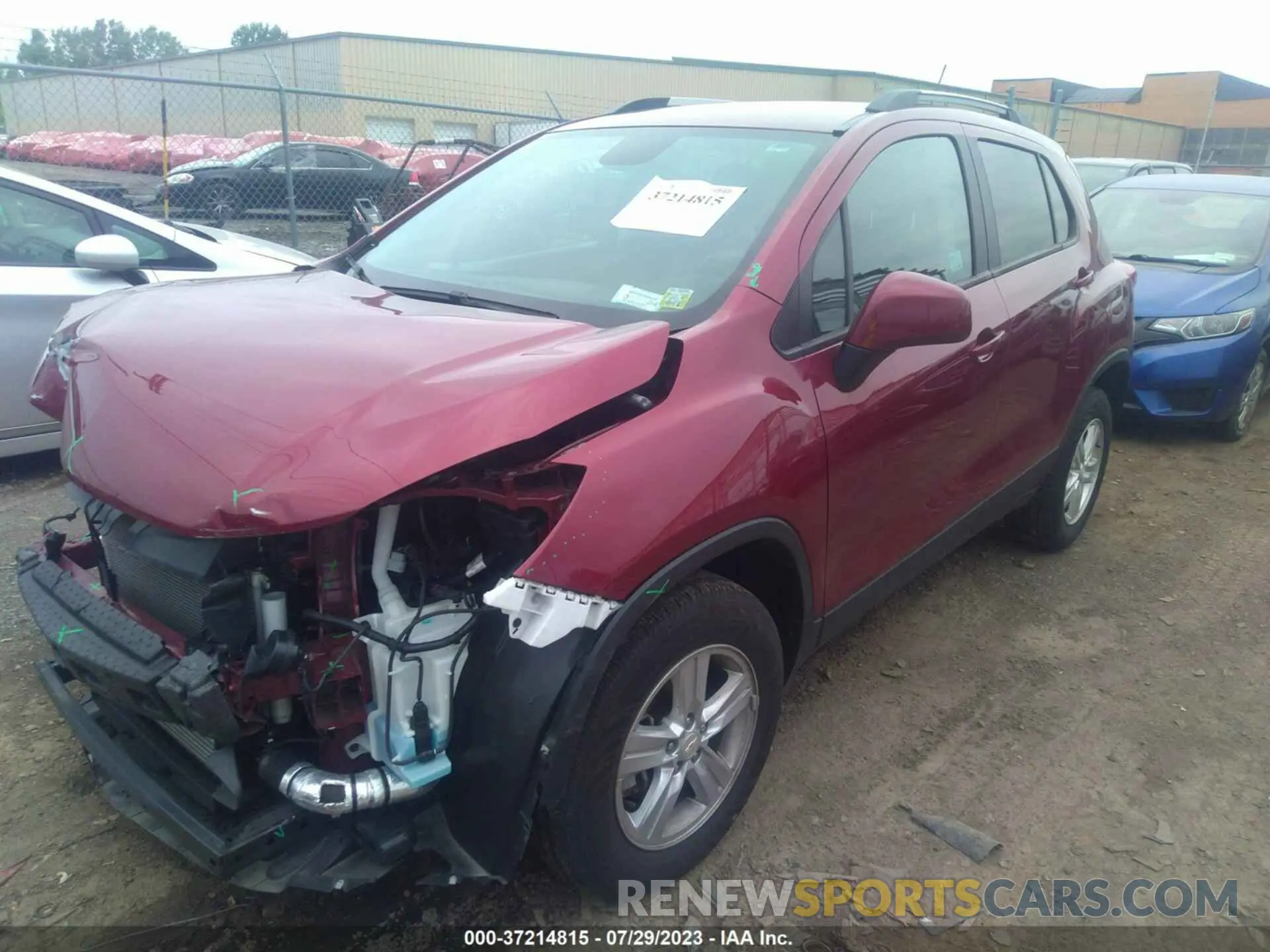 2 fotografías del automóvil dañado KL7CJPSM4MB367798 CHEVROLET TRAX 2021