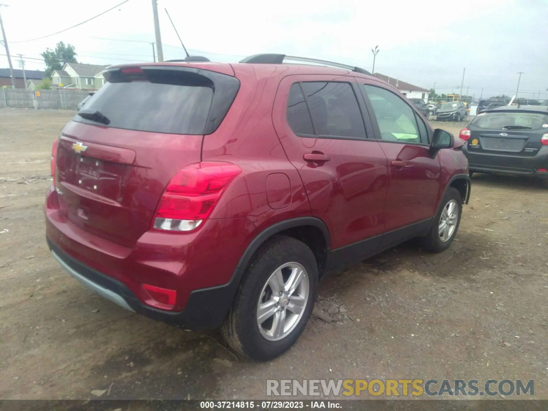 4 fotografías del automóvil dañado KL7CJPSM4MB367798 CHEVROLET TRAX 2021
