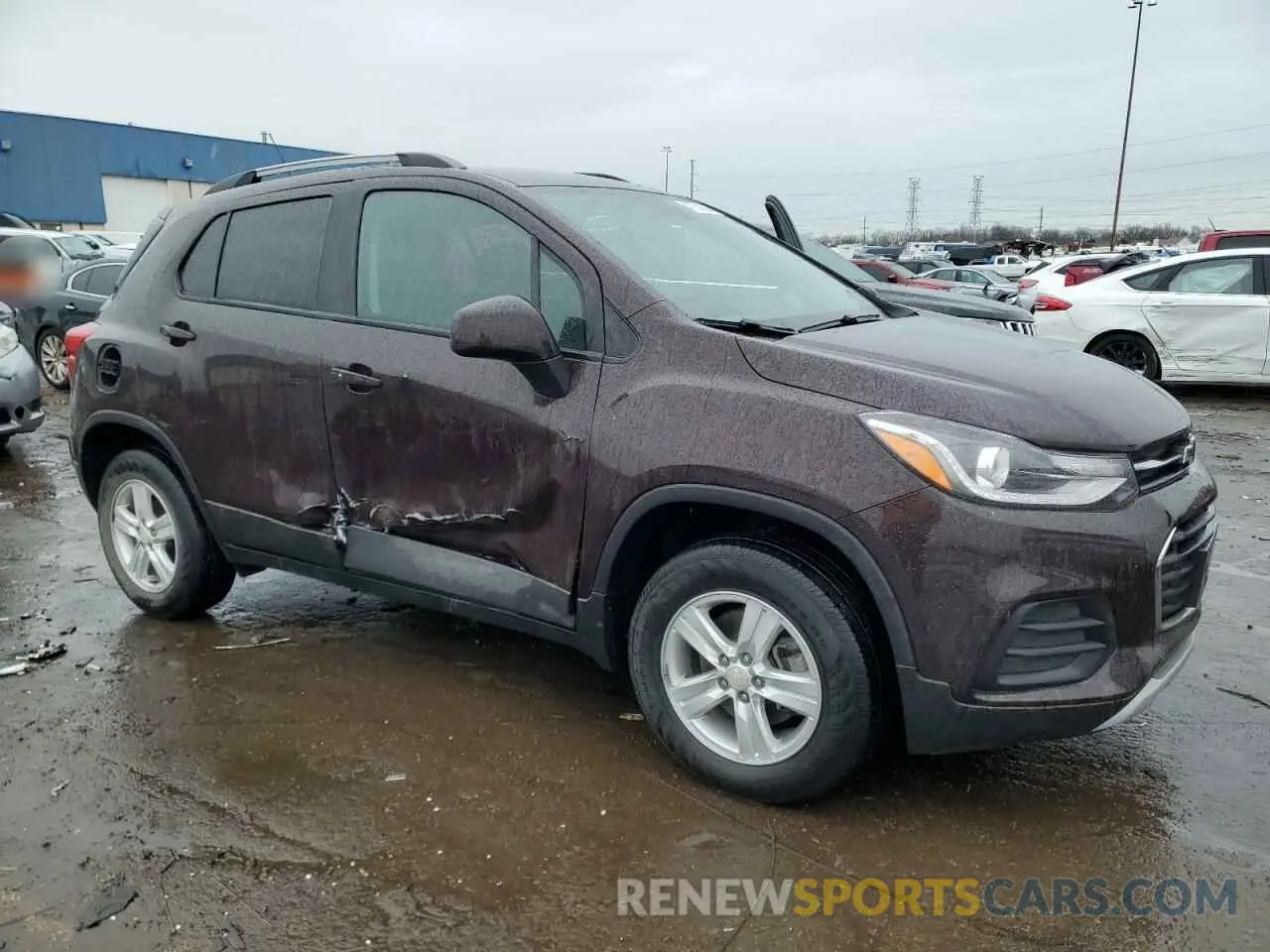 4 fotografías del automóvil dañado KL7CJPSM5MB366949 CHEVROLET TRAX 2021