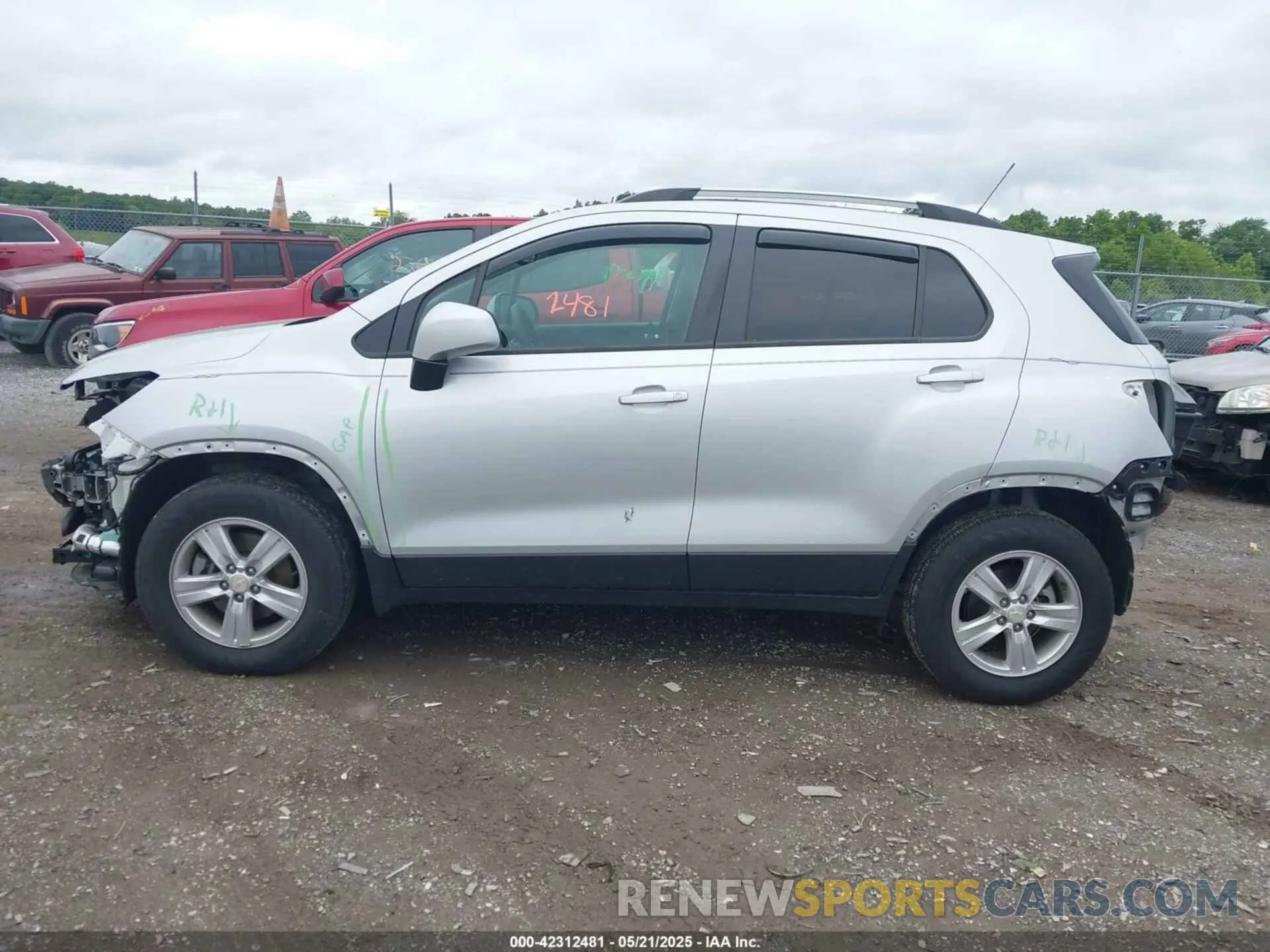 14 fotografías del automóvil dañado KL7CJPSM9MB362368 CHEVROLET TRAX 2021