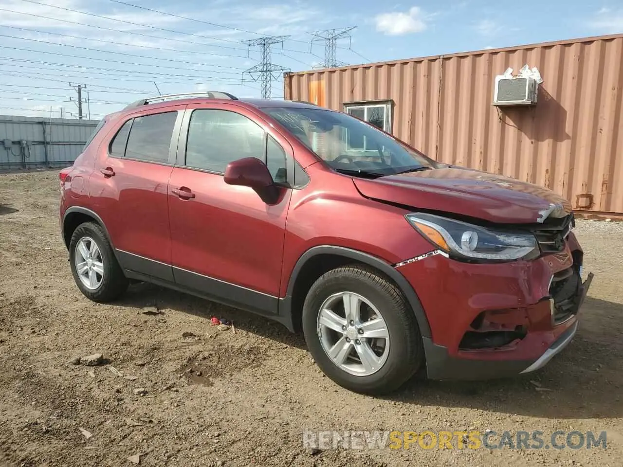 4 fotografías del automóvil dañado KL7CJLSM1NB546360 CHEVROLET TRAX 2022