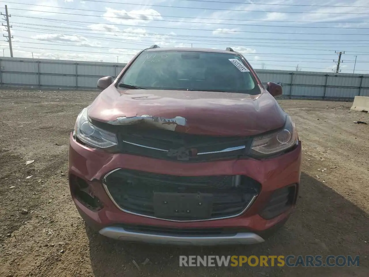 5 fotografías del automóvil dañado KL7CJLSM1NB546360 CHEVROLET TRAX 2022