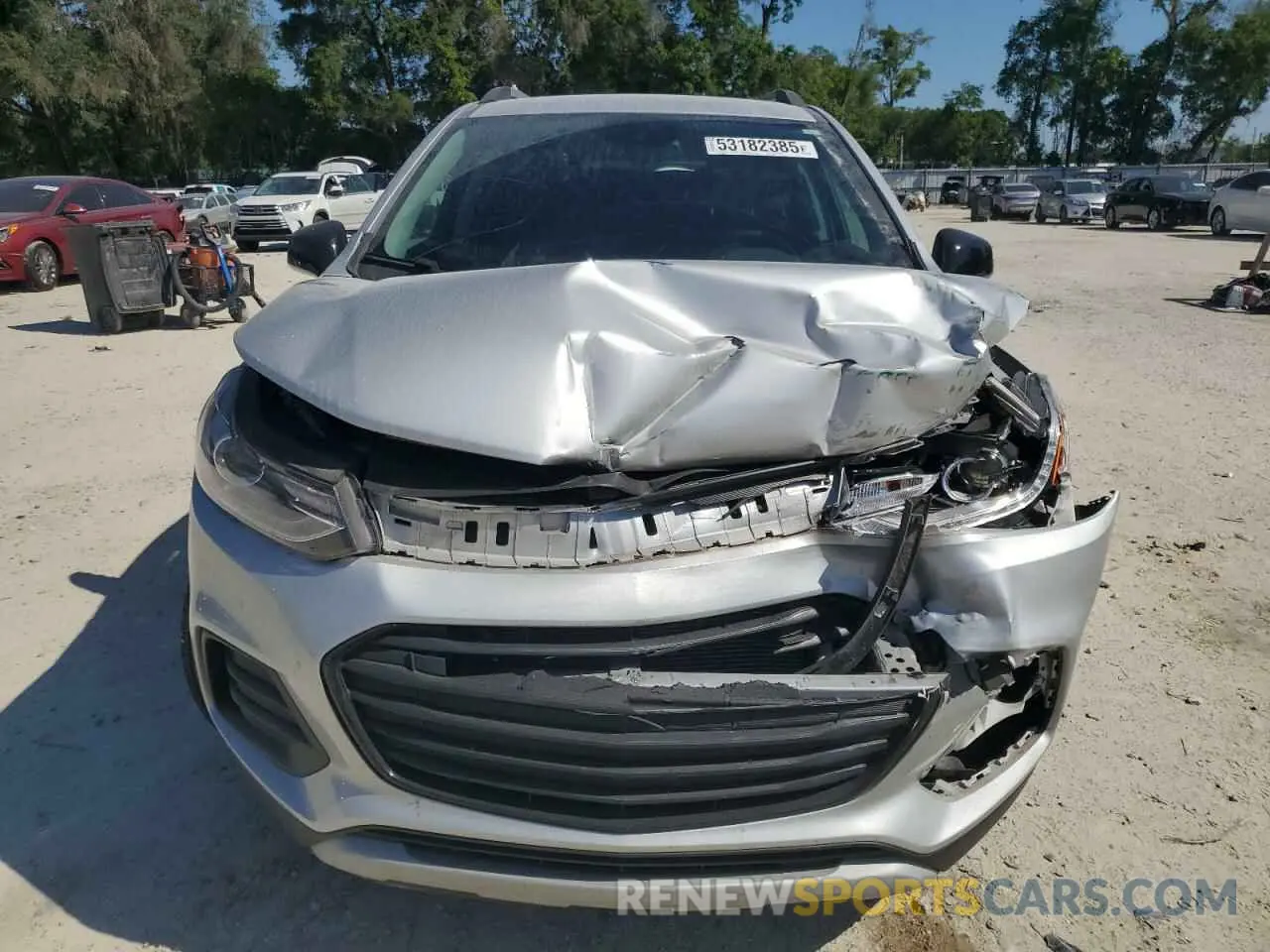 5 fotografías del automóvil dañado KL7CJLSM5NB557748 CHEVROLET TRAX 2022