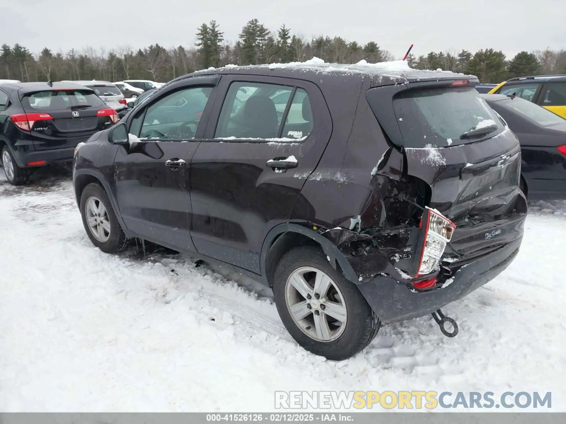 3 fotografías del automóvil dañado KL7CJNSM1NB504895 CHEVROLET TRAX 2022