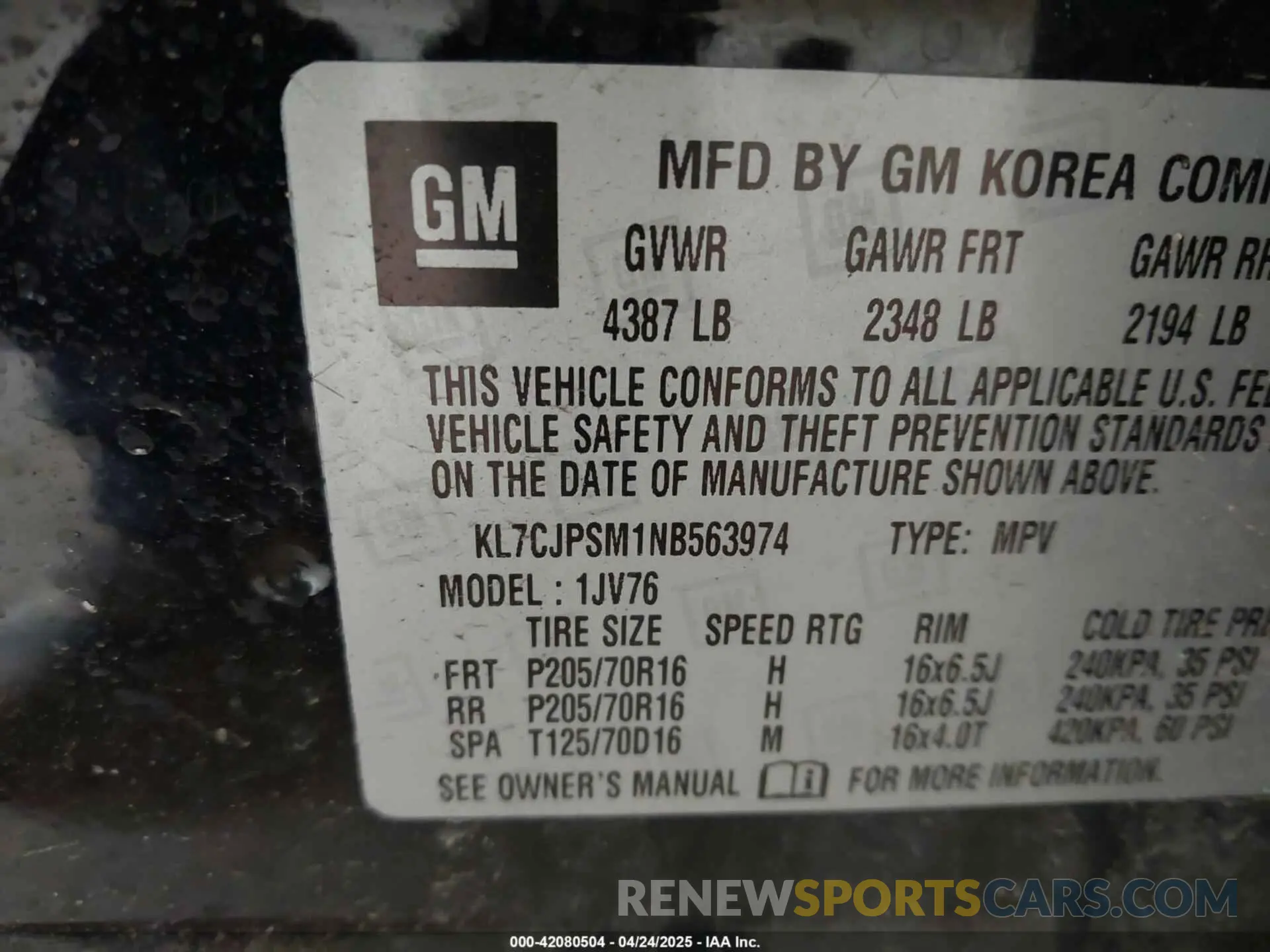 9 fotografías del automóvil dañado KL7CJPSM1NB563974 CHEVROLET TRAX 2022