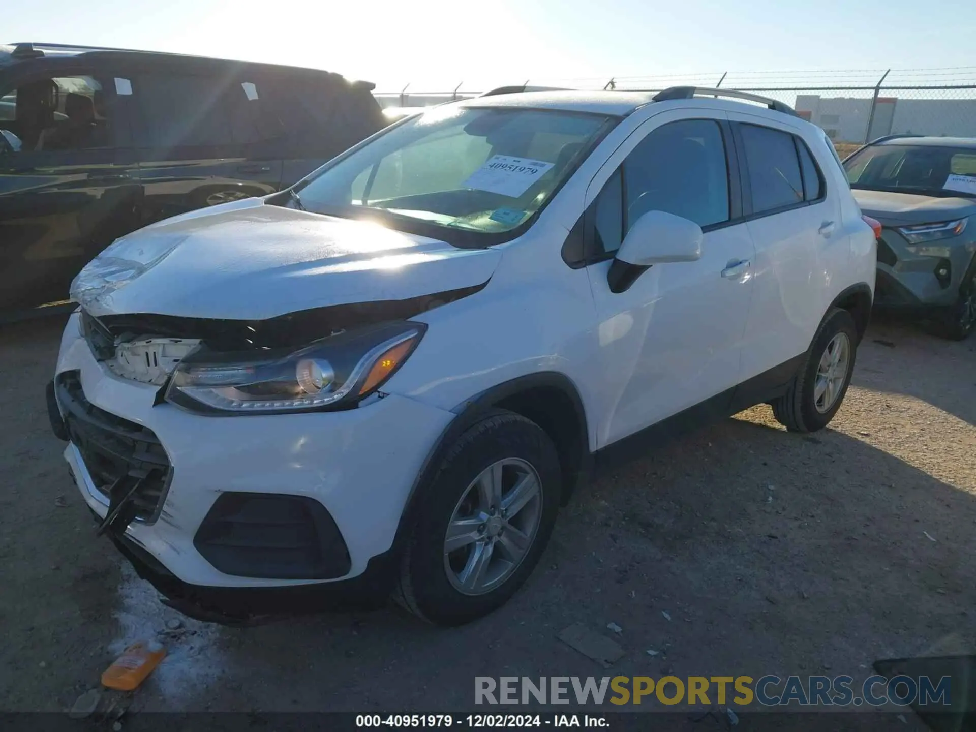 2 fotografías del automóvil dañado KL7CJPSM3NB535383 CHEVROLET TRAX 2022