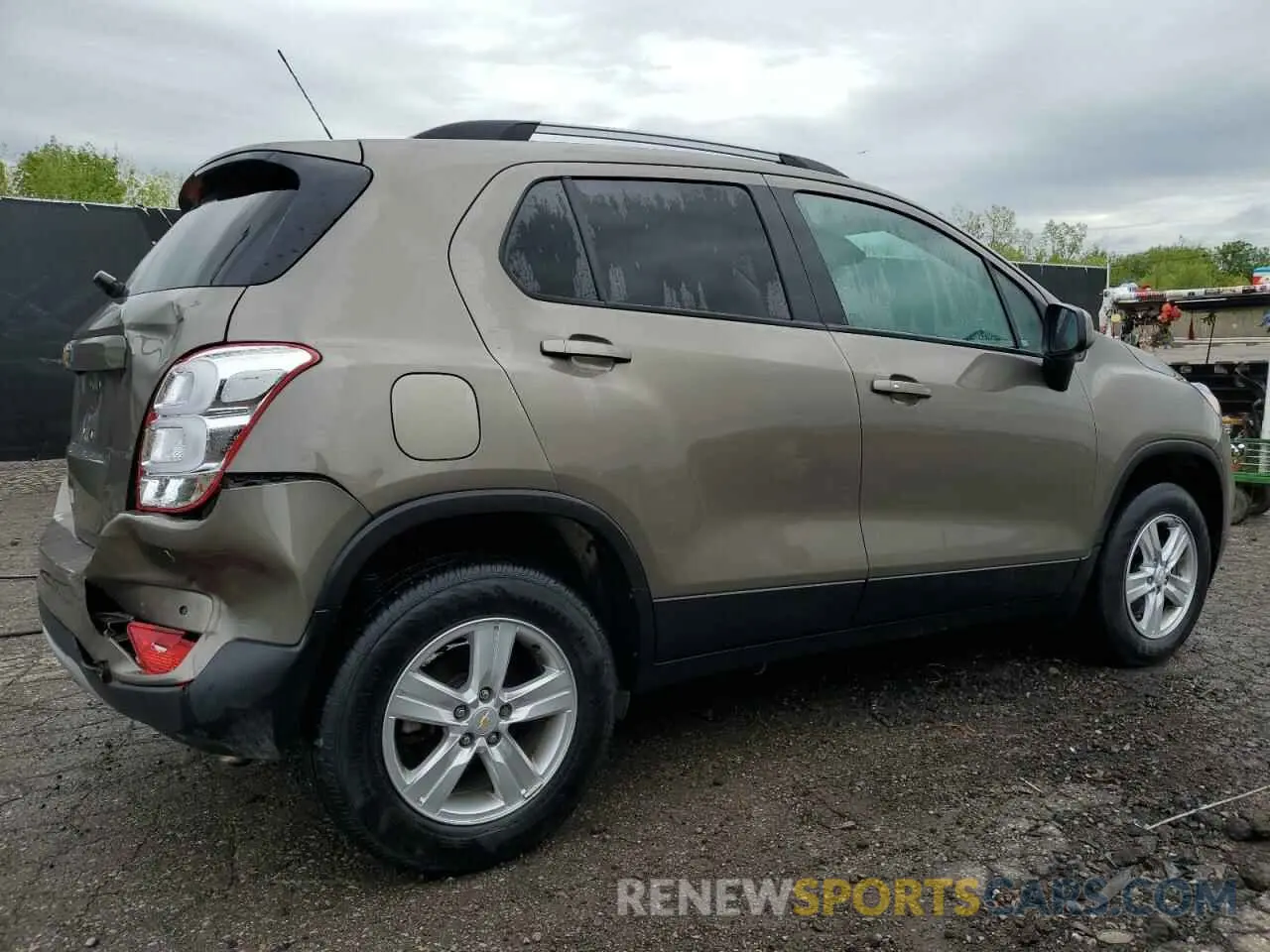 3 fotografías del automóvil dañado KL7CJPSM7NB528484 CHEVROLET TRAX 2022