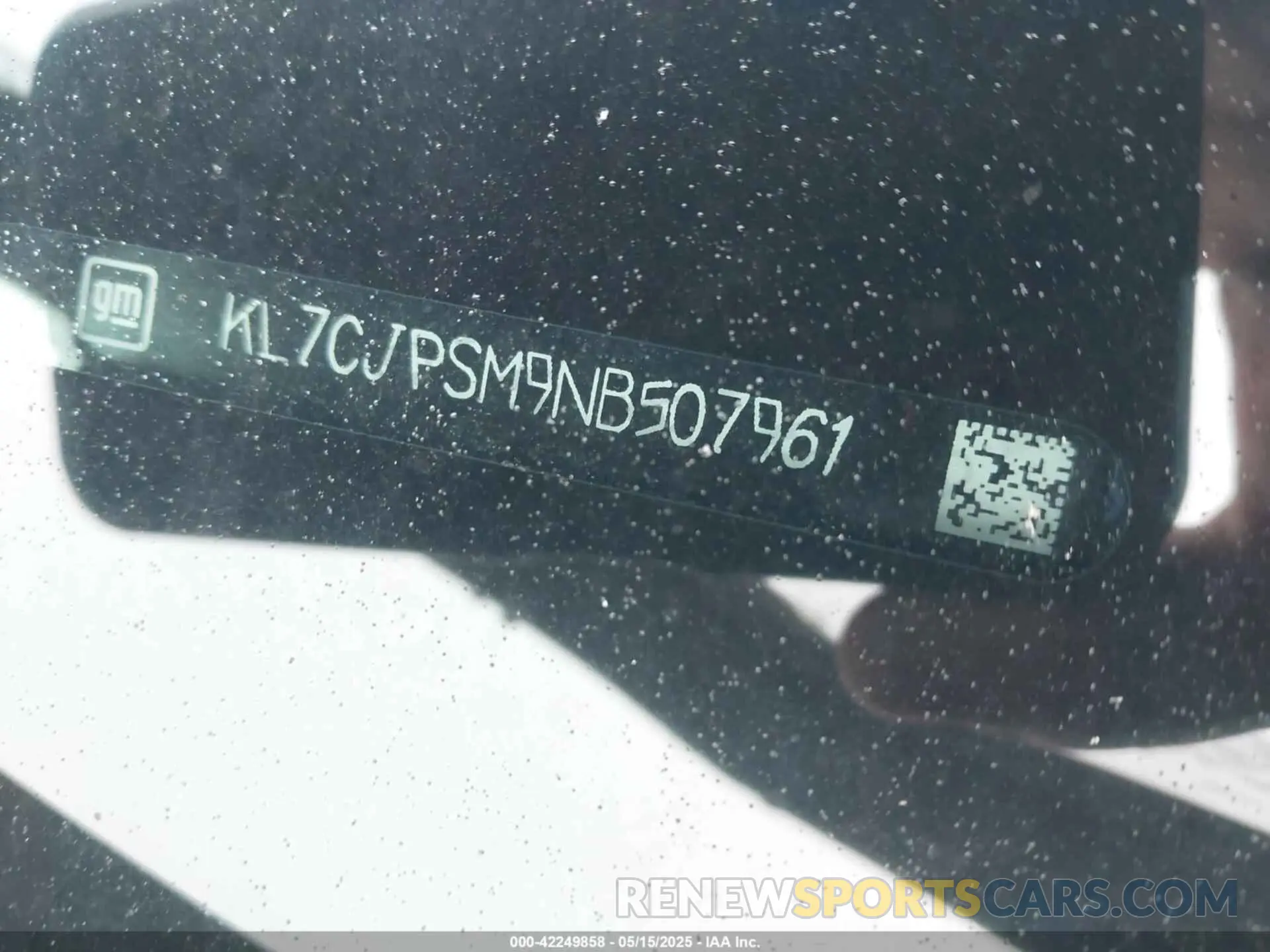 17 fotografías del automóvil dañado KL7CJPSM9NB507961 CHEVROLET TRAX 2022
