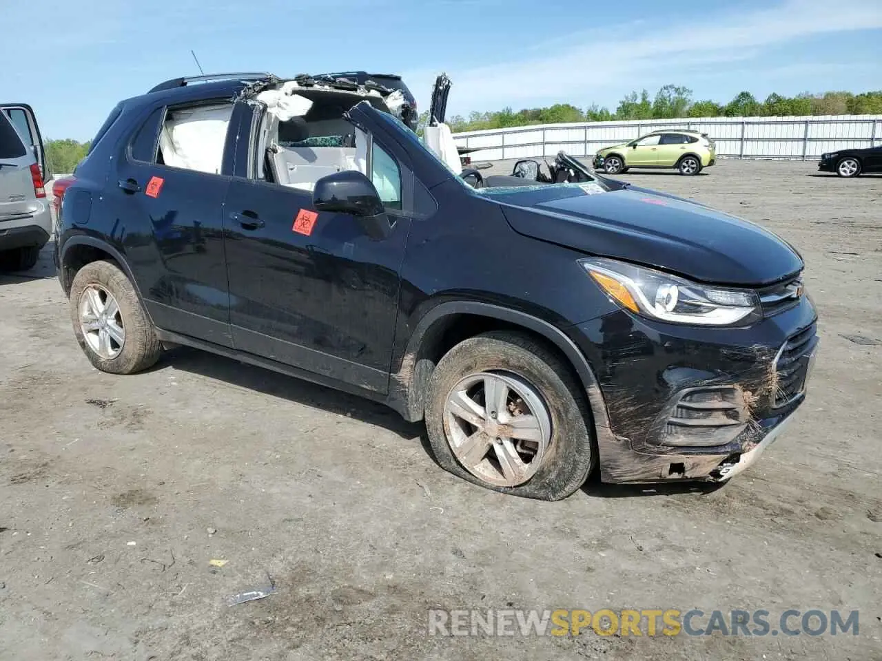 4 fotografías del automóvil dañado KL7CJPSM9NB541107 CHEVROLET TRAX 2022
