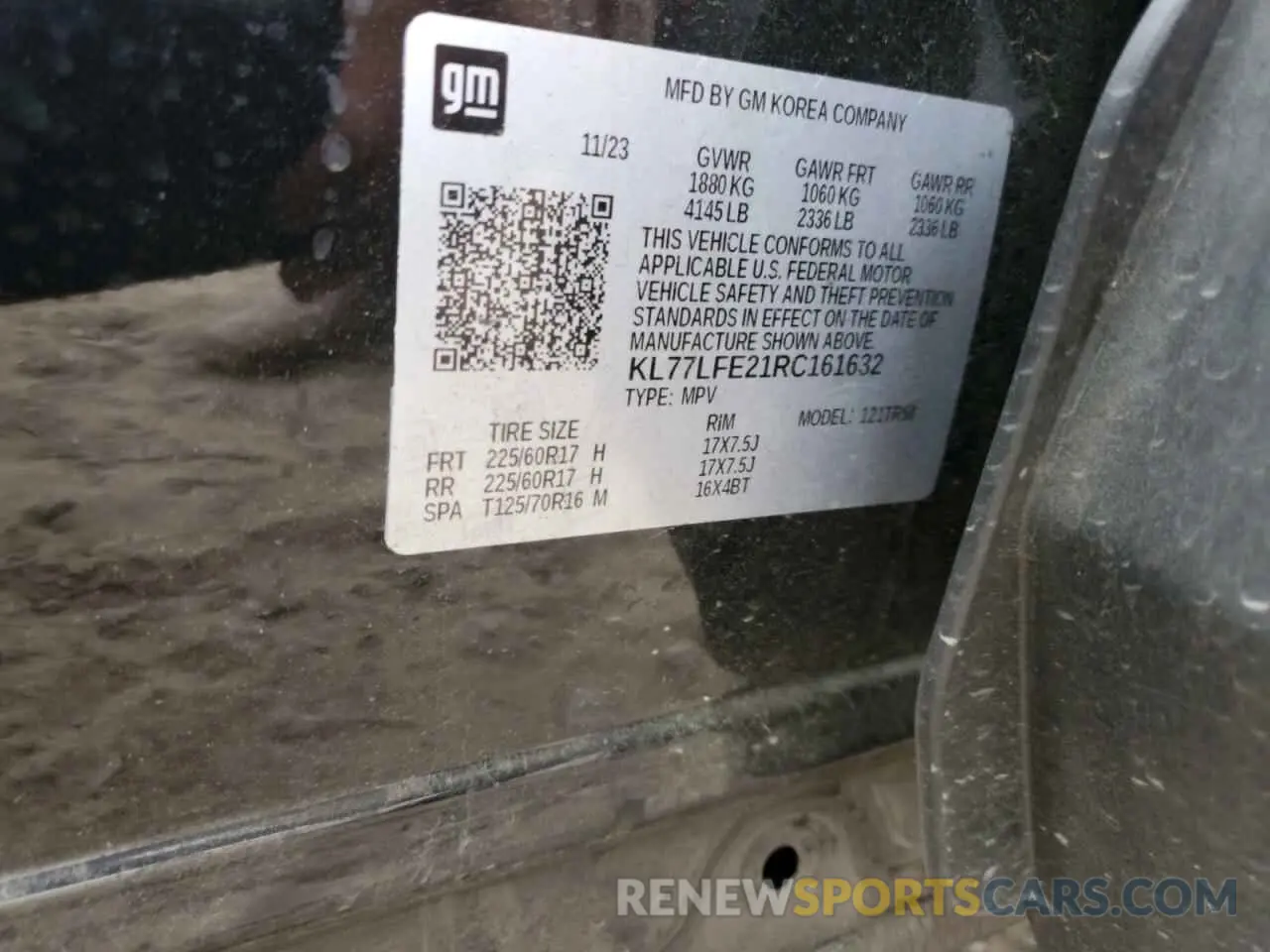 13 fotografías del automóvil dañado KL77LFE21RC161632 CHEVROLET TRAX 2024