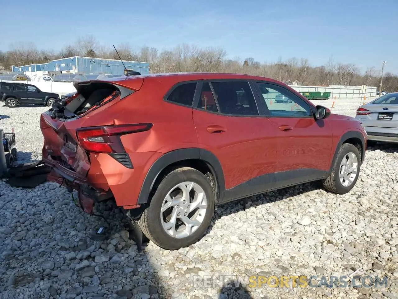 3 fotografías del automóvil dañado KL77LFE23RC096458 CHEVROLET TRAX 2024