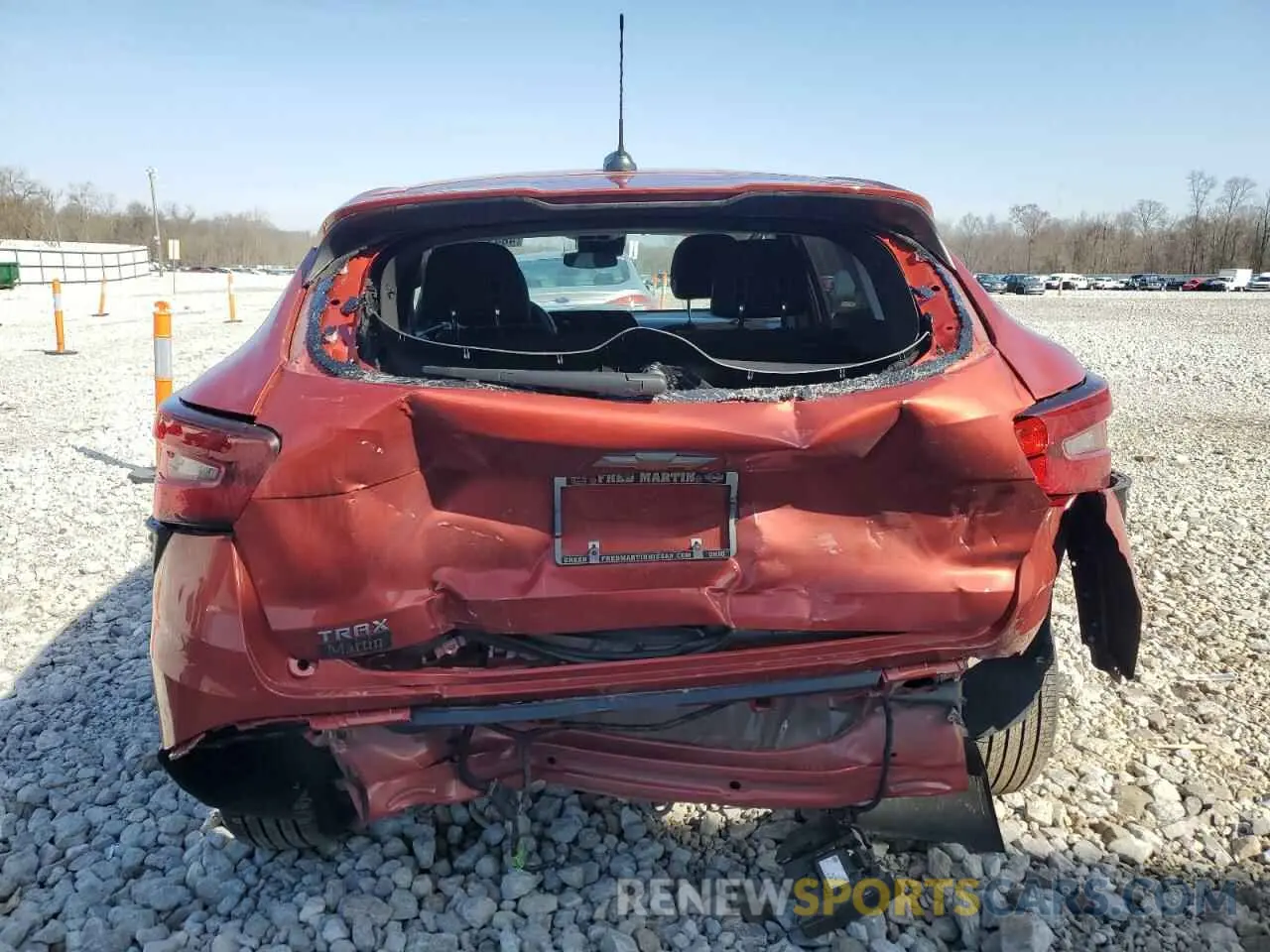 6 fotografías del automóvil dañado KL77LFE23RC096458 CHEVROLET TRAX 2024