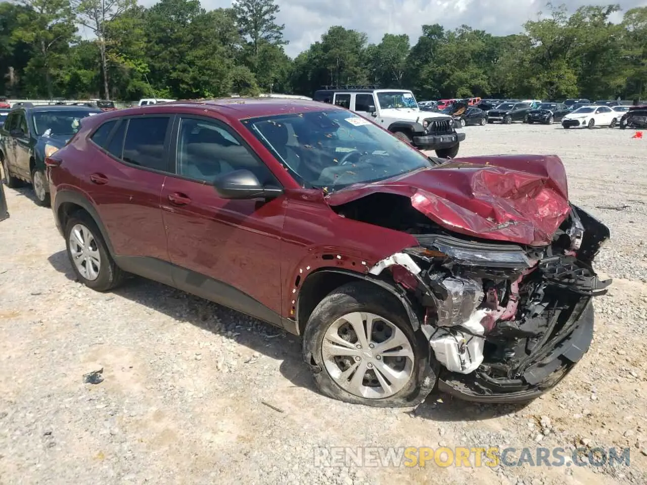 4 fotografías del automóvil dañado KL77LFE25RC077250 CHEVROLET TRAX 2024
