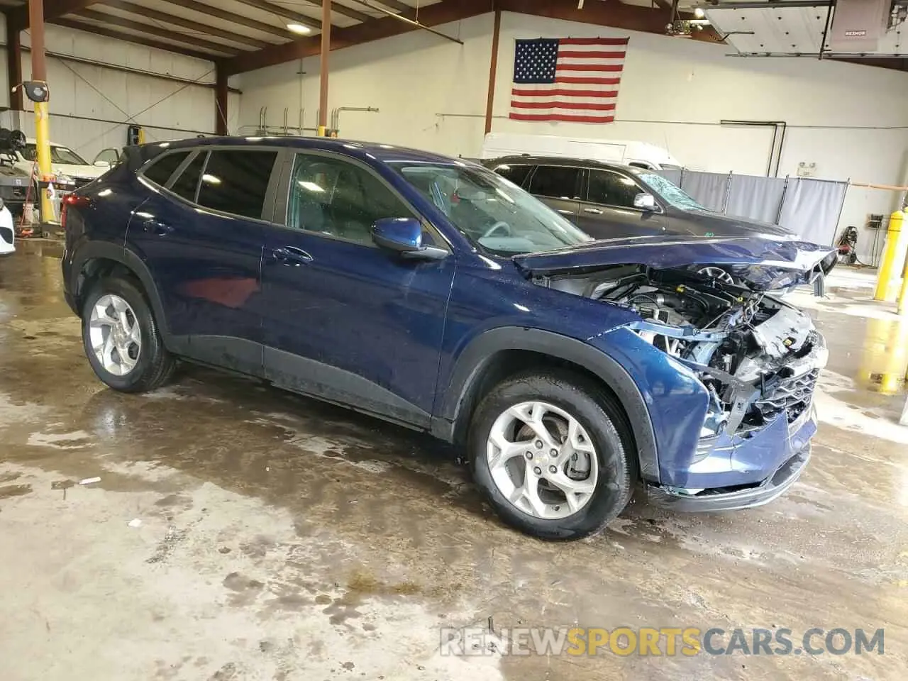 4 fotografías del automóvil dañado KL77LFE26RC014867 CHEVROLET TRAX 2024