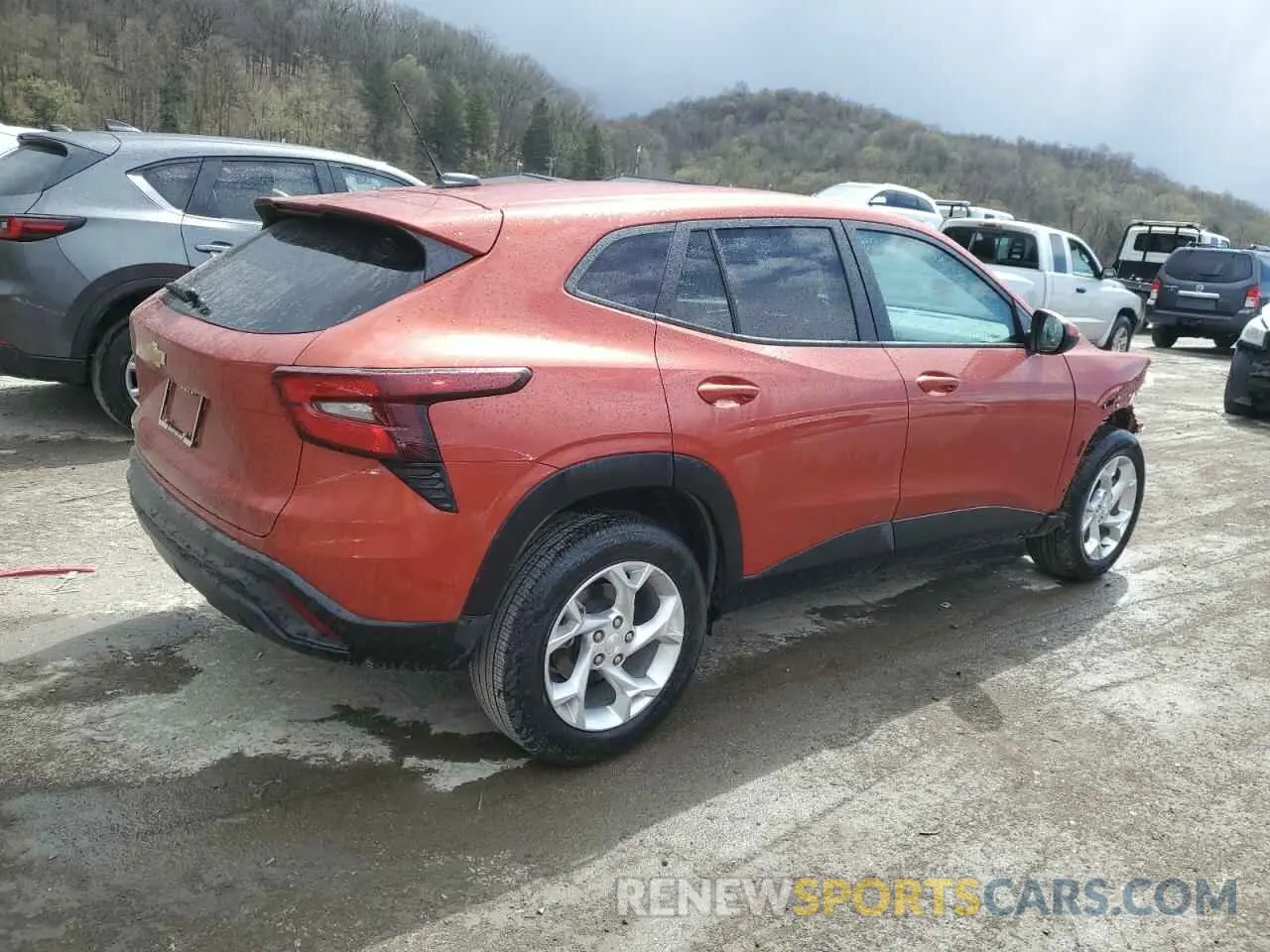 3 fotografías del automóvil dañado KL77LFE28RC096407 CHEVROLET TRAX 2024