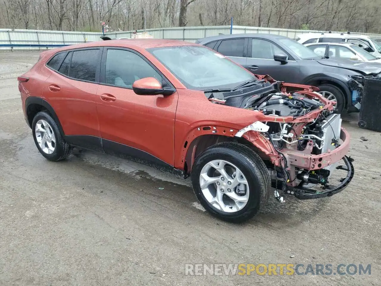 4 fotografías del automóvil dañado KL77LFE28RC096407 CHEVROLET TRAX 2024