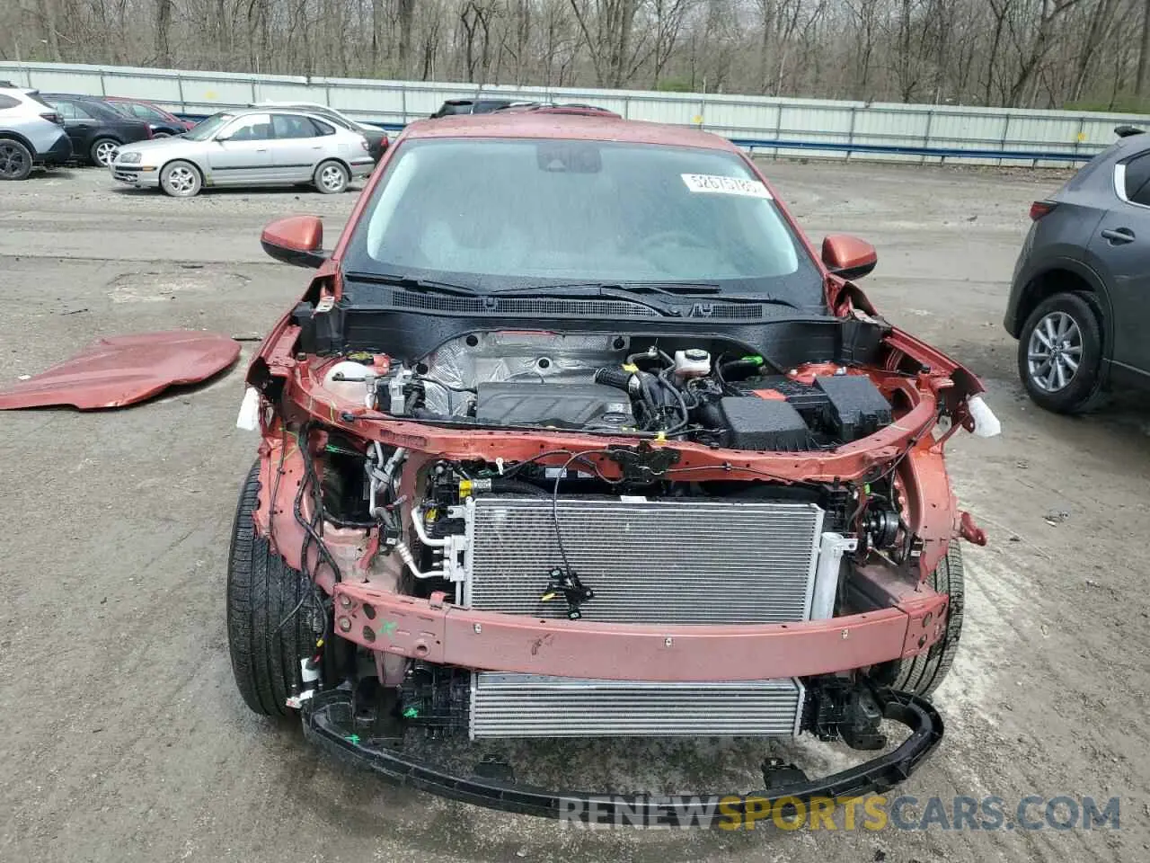 5 fotografías del automóvil dañado KL77LFE28RC096407 CHEVROLET TRAX 2024