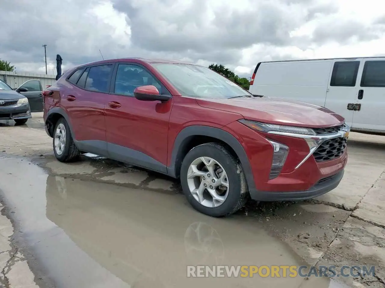 4 fotografías del automóvil dañado KL77LFE28RC213483 CHEVROLET TRAX 2024