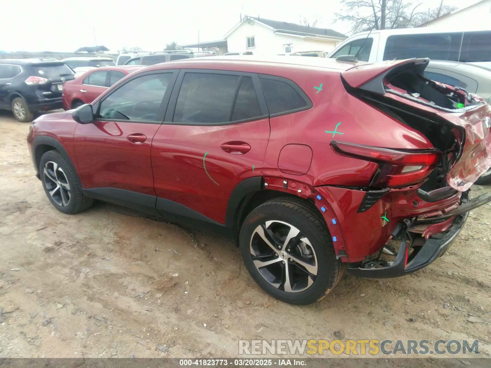 3 fotografías del automóvil dañado KL77LGE21RC007430 CHEVROLET TRAX 2024