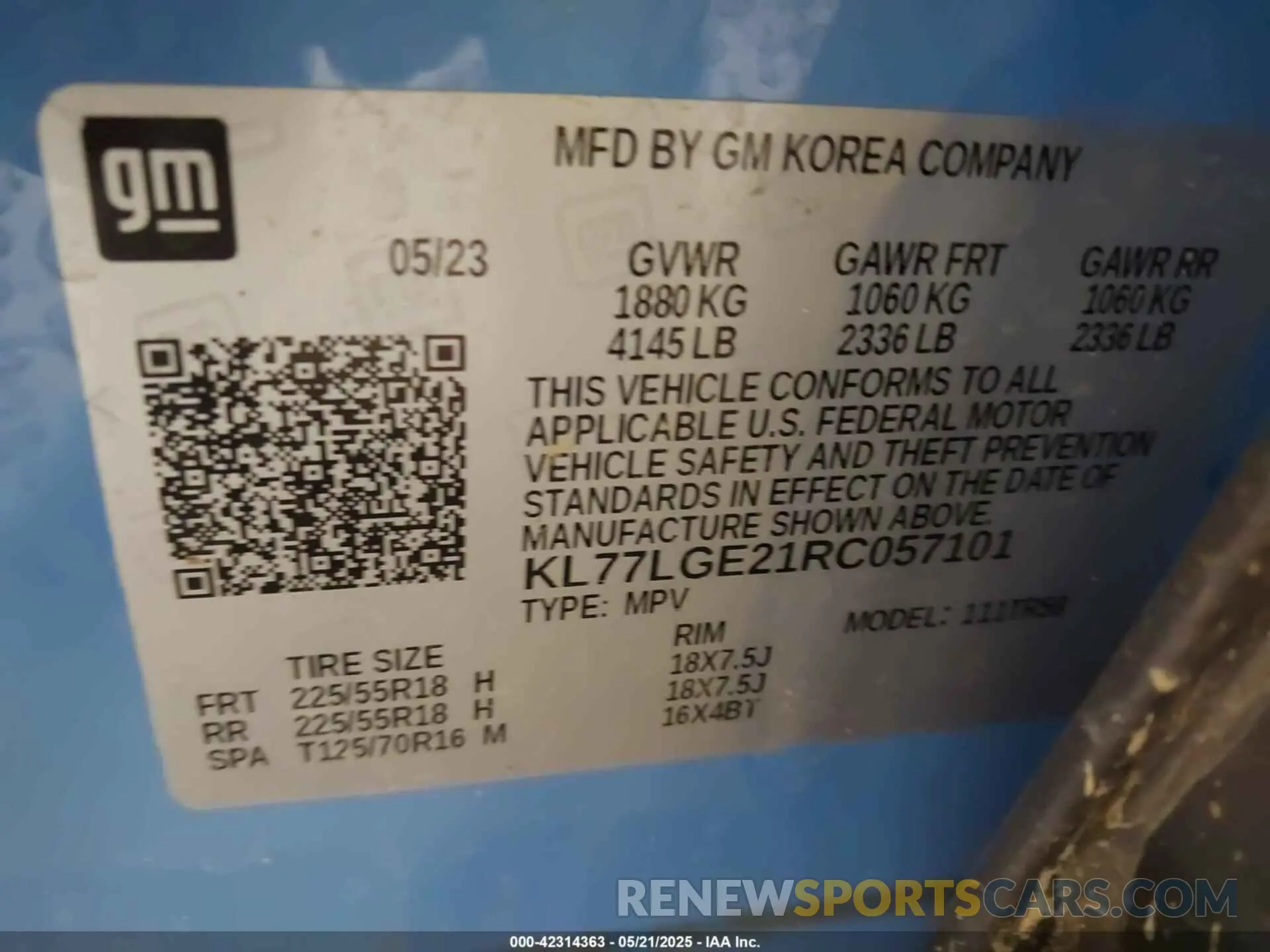 9 fotografías del automóvil dañado KL77LGE21RC057101 CHEVROLET TRAX 2024