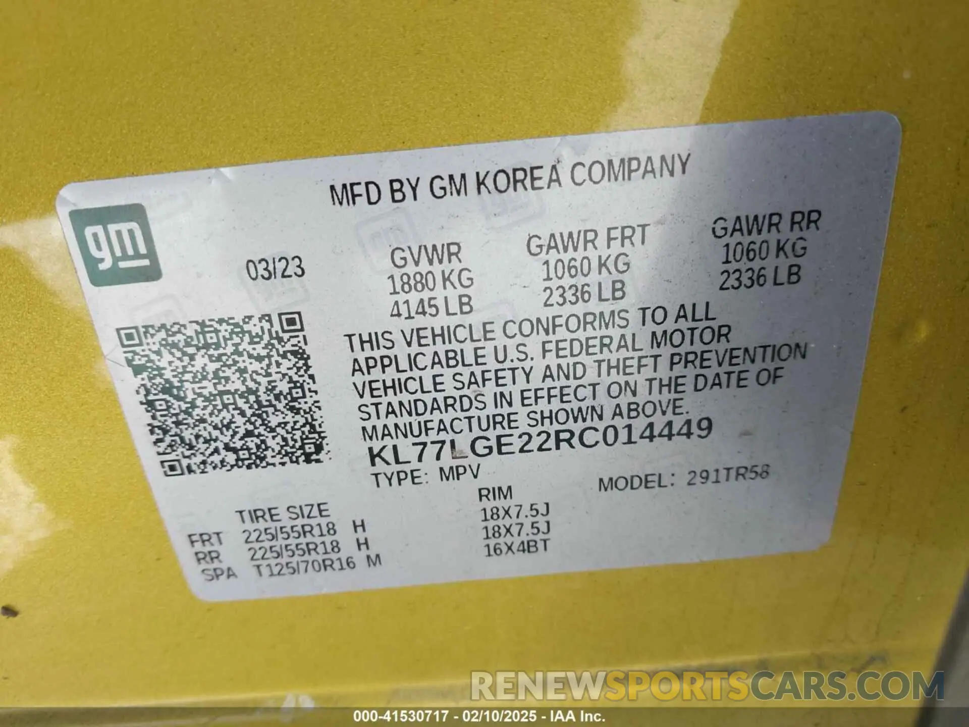 9 fotografías del automóvil dañado KL77LGE22RC014449 CHEVROLET TRAX 2024