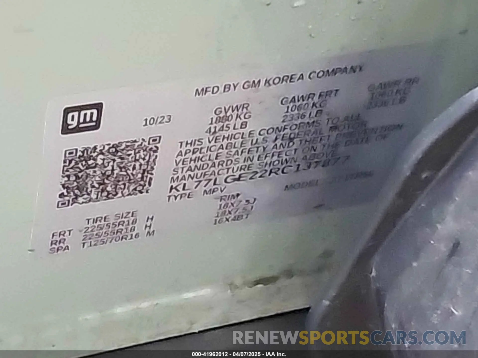 9 fotografías del automóvil dañado KL77LGE22RC137877 CHEVROLET TRAX 2024