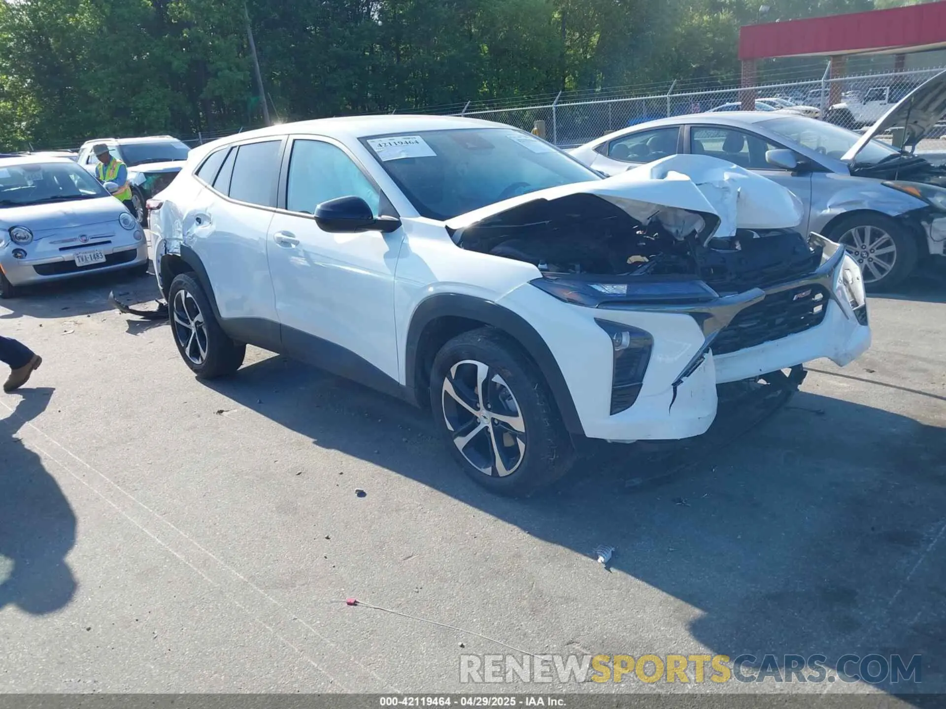 1 fotografías del automóvil dañado KL77LGE28RC018635 CHEVROLET TRAX 2024