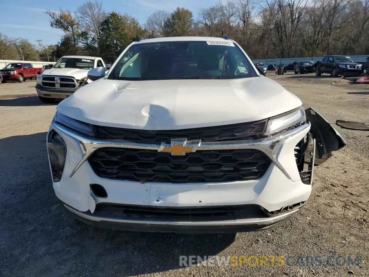 5 fotografías del automóvil dañado KL77LHE20RC219290 CHEVROLET TRAX 2024