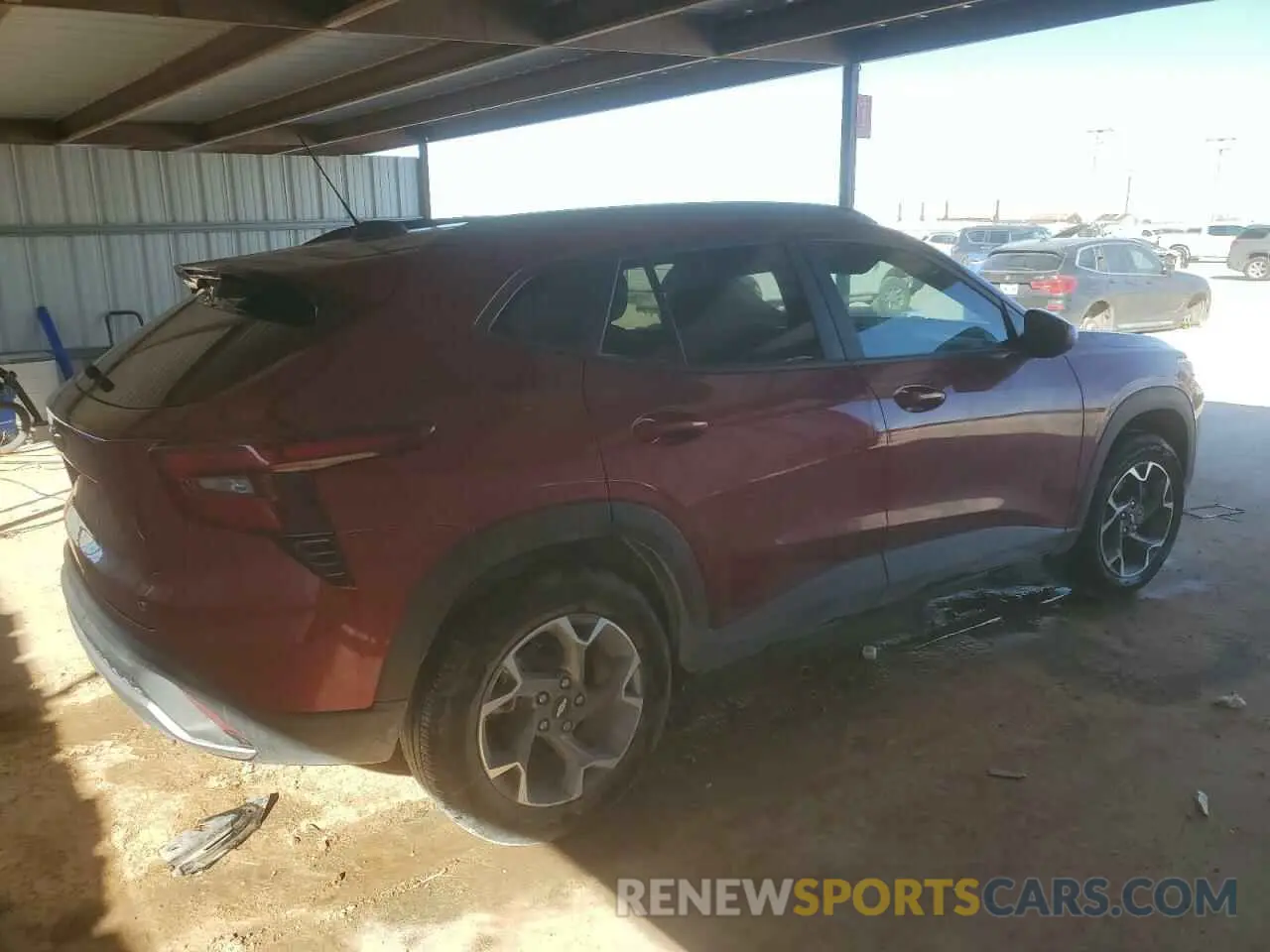 3 fotografías del automóvil dañado KL77LHE21RC014223 CHEVROLET TRAX 2024