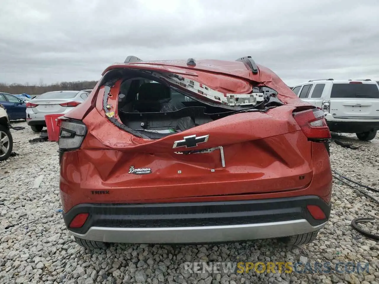 6 fotografías del automóvil dañado KL77LHE22RC142406 CHEVROLET TRAX 2024