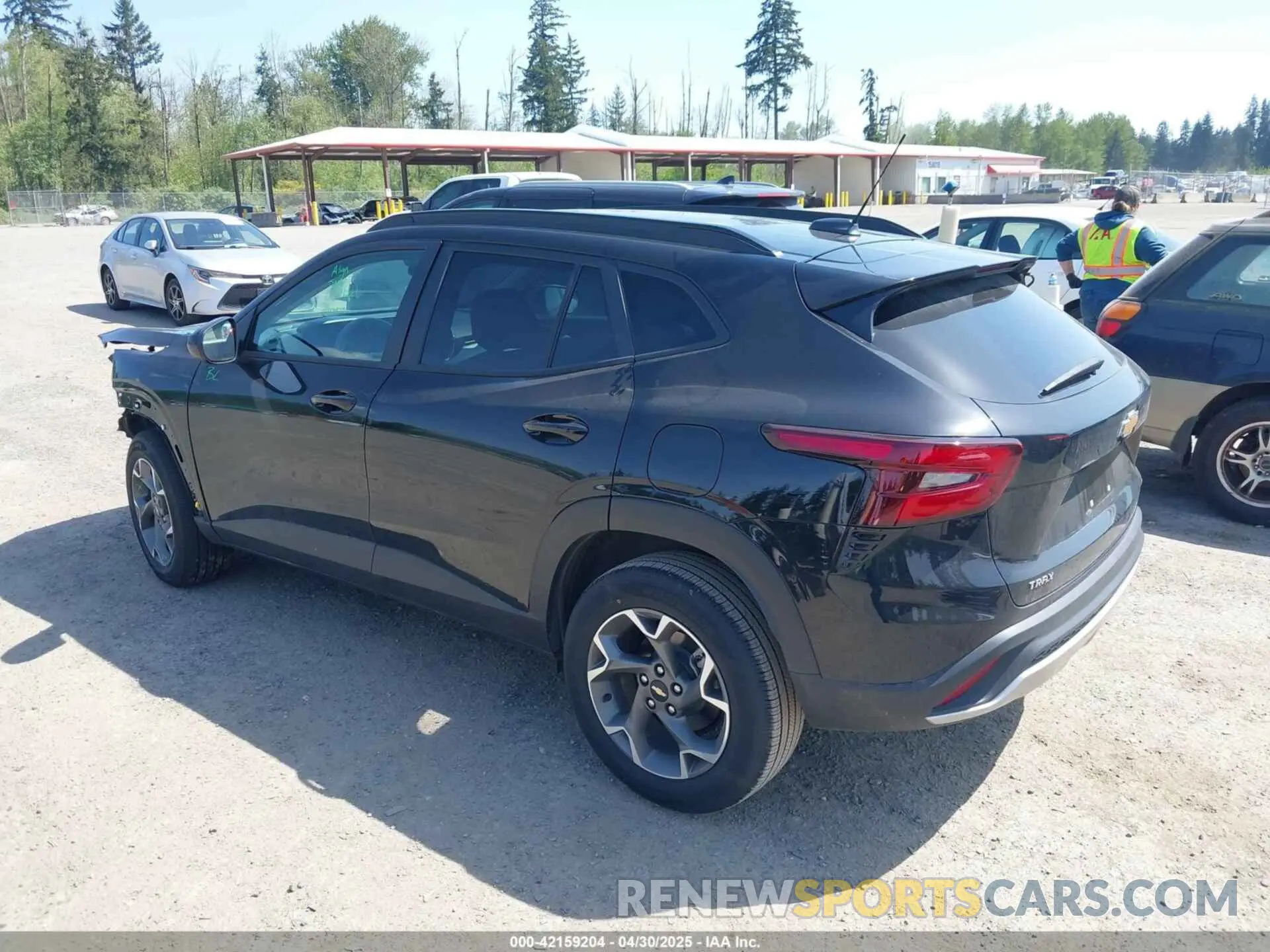 3 fotografías del automóvil dañado KL77LHE23RC170392 CHEVROLET TRAX 2024