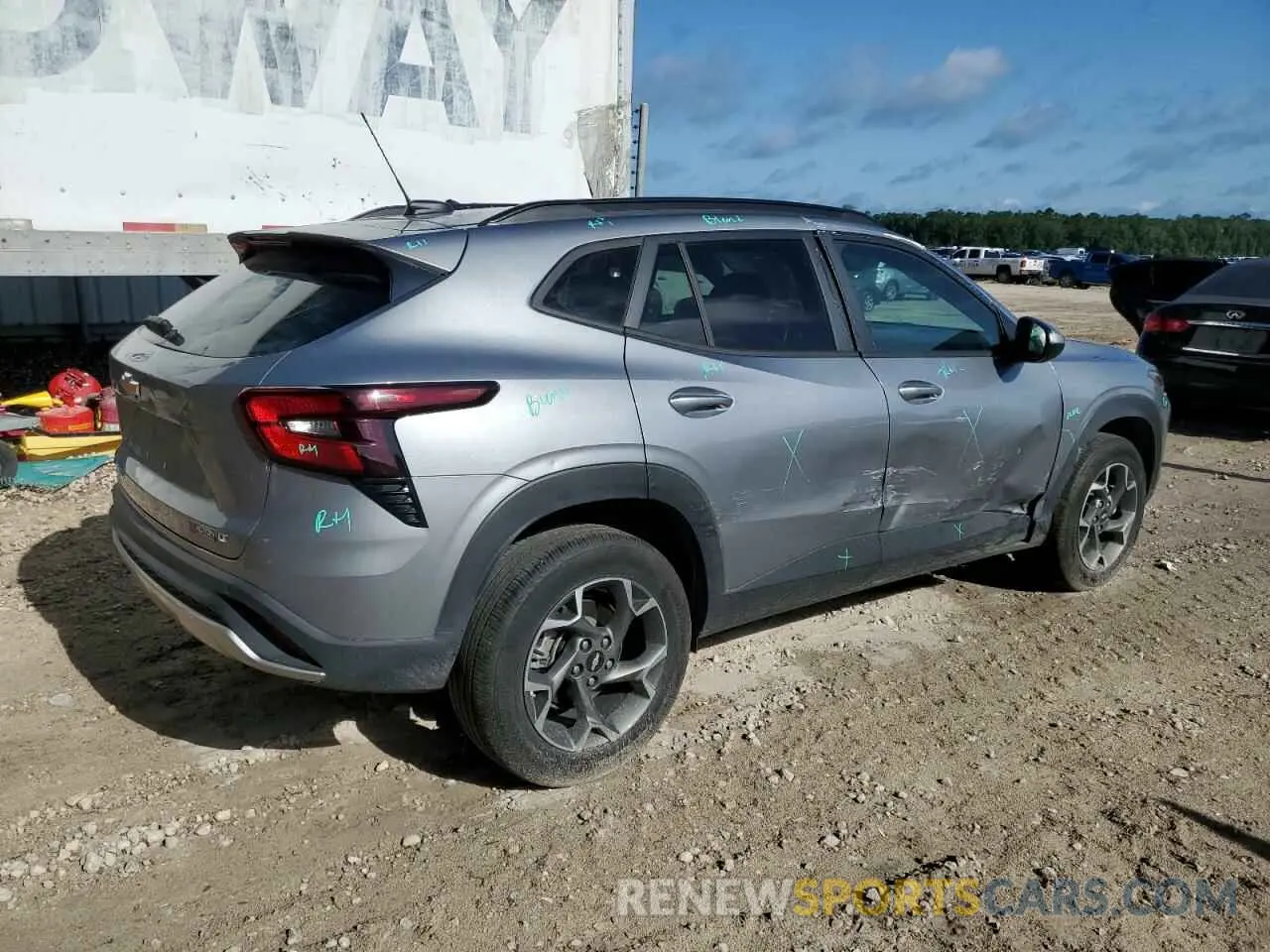 3 fotografías del automóvil dañado KL77LHE23RC208252 CHEVROLET TRAX 2024