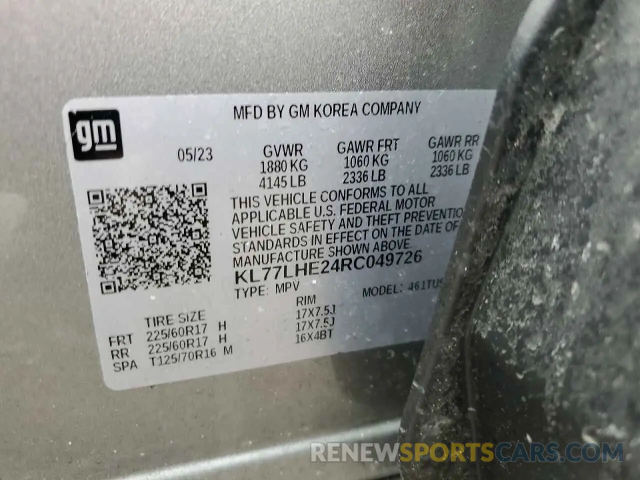 13 fotografías del automóvil dañado KL77LHE24RC049726 CHEVROLET TRAX 2024