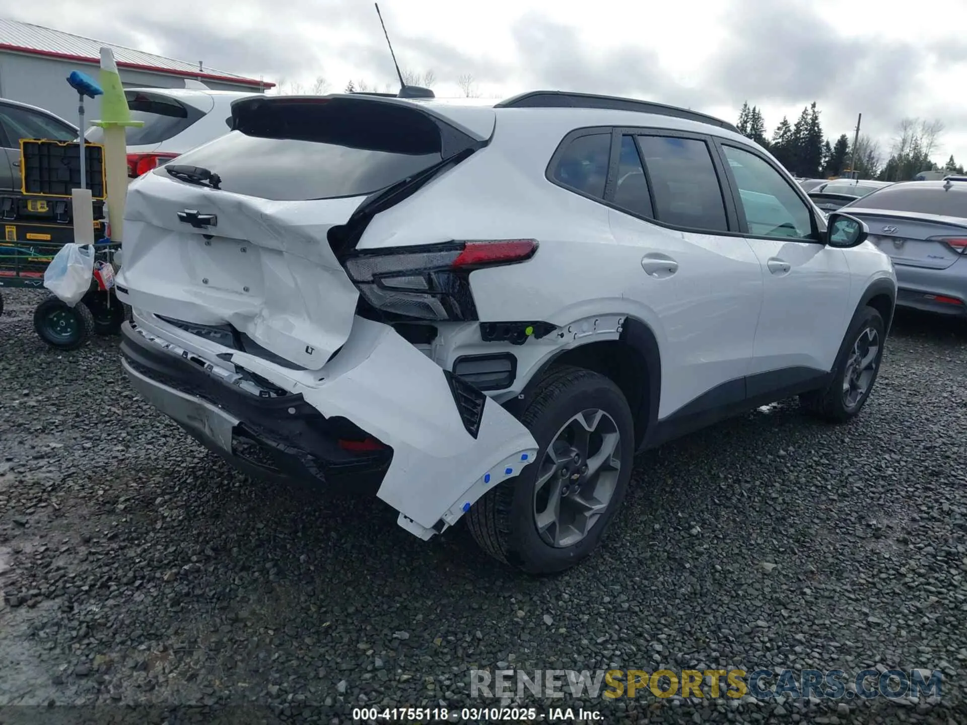 4 fotografías del automóvil dañado KL77LHE24RC164200 CHEVROLET TRAX 2024