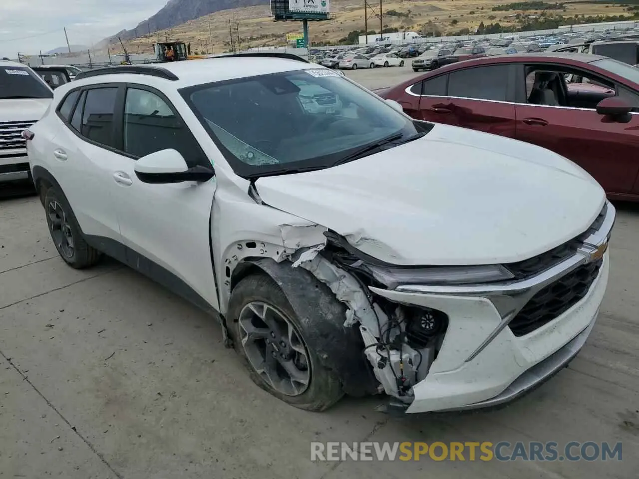 4 fotografías del automóvil dañado KL77LHE28RC009732 CHEVROLET TRAX 2024