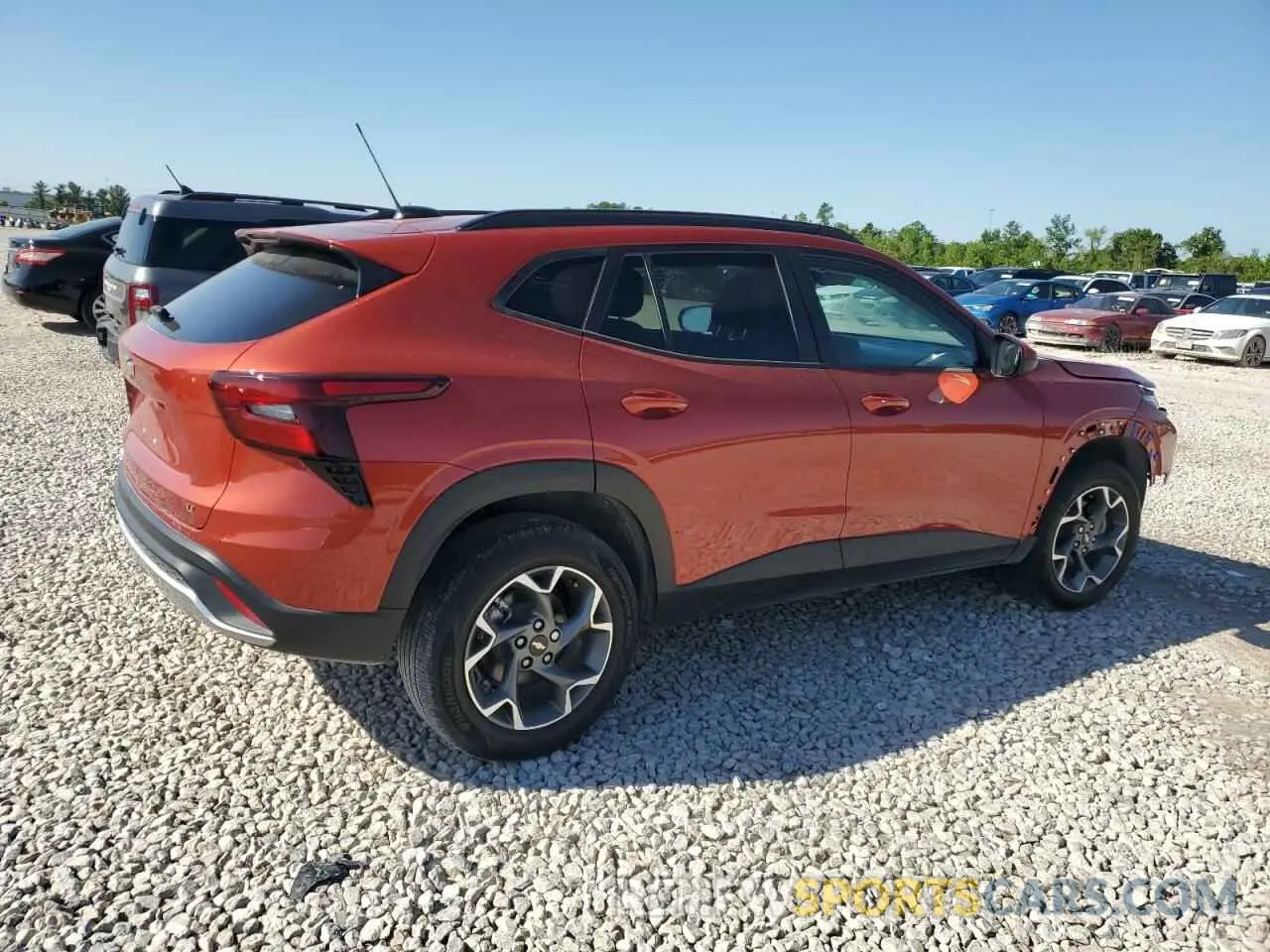 3 fotografías del automóvil dañado KL77LHE28RC113332 CHEVROLET TRAX 2024