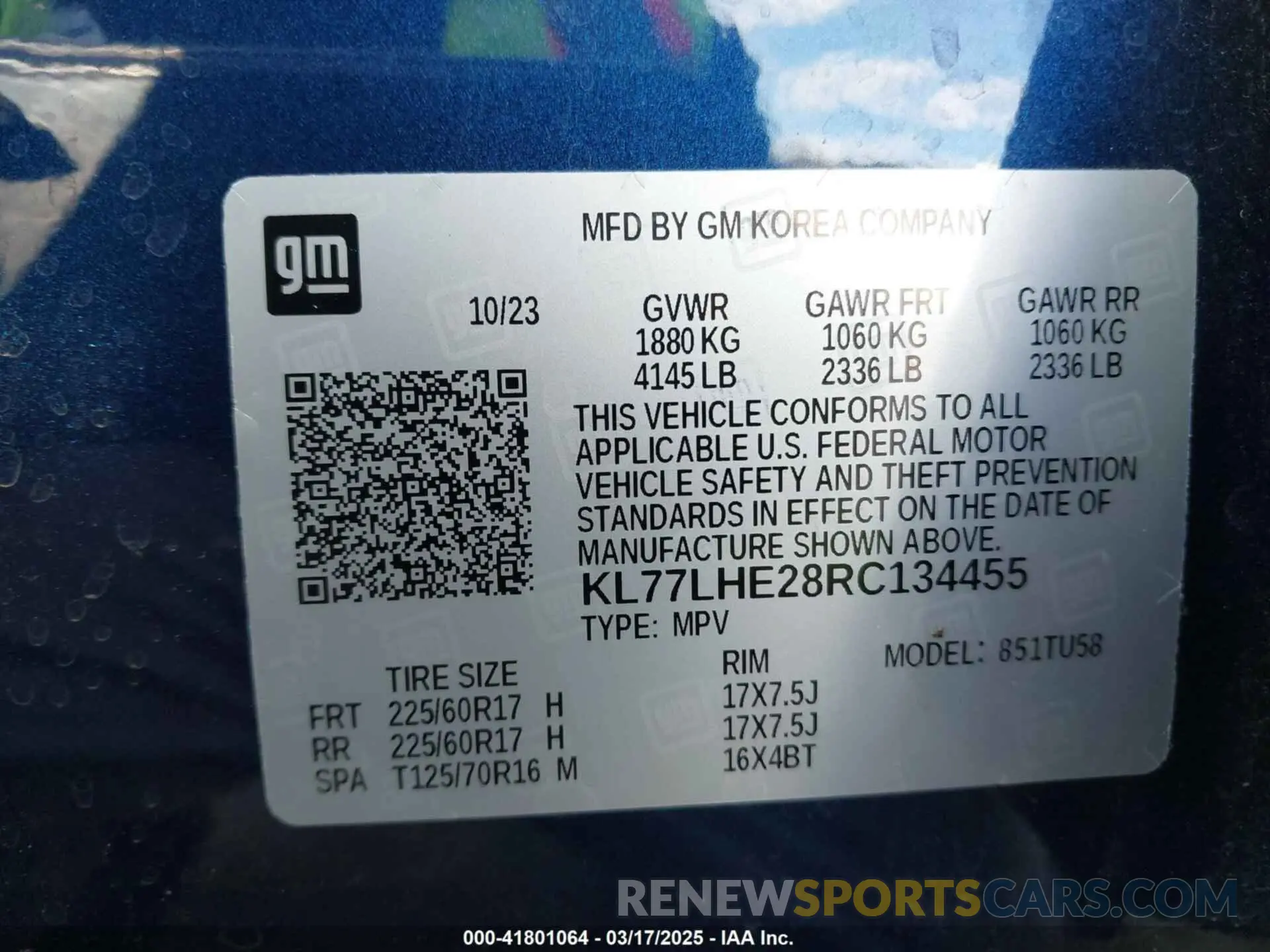 9 fotografías del automóvil dañado KL77LHE28RC134455 CHEVROLET TRAX 2024