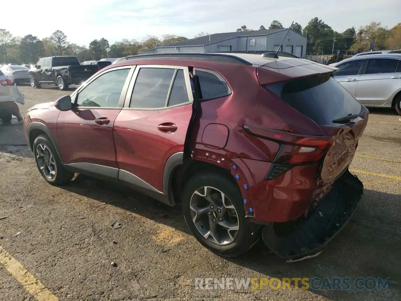 2 fotografías del automóvil dañado KL77LHE28RC217495 CHEVROLET TRAX 2024