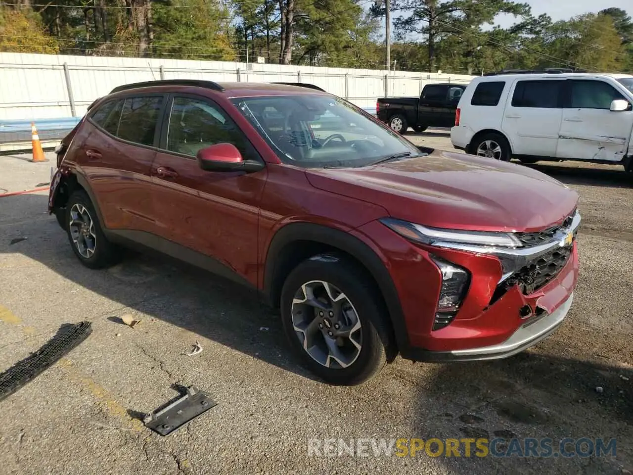4 fotografías del automóvil dañado KL77LHE28RC217495 CHEVROLET TRAX 2024