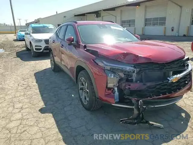 12 fotografías del automóvil dañado KL77LHE28RC233406 CHEVROLET TRAX 2024