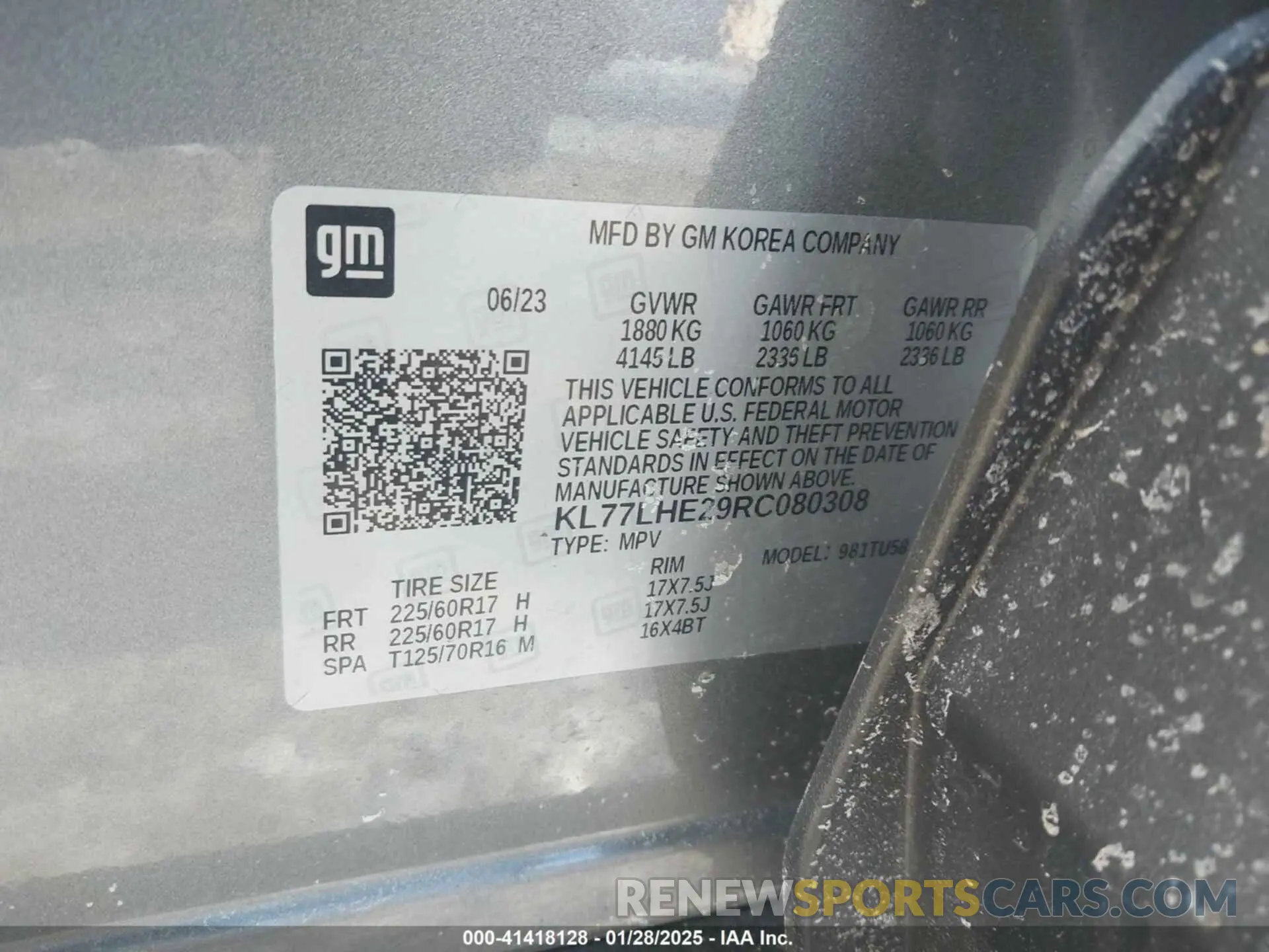 9 fotografías del automóvil dañado KL77LHE29RC080308 CHEVROLET TRAX 2024