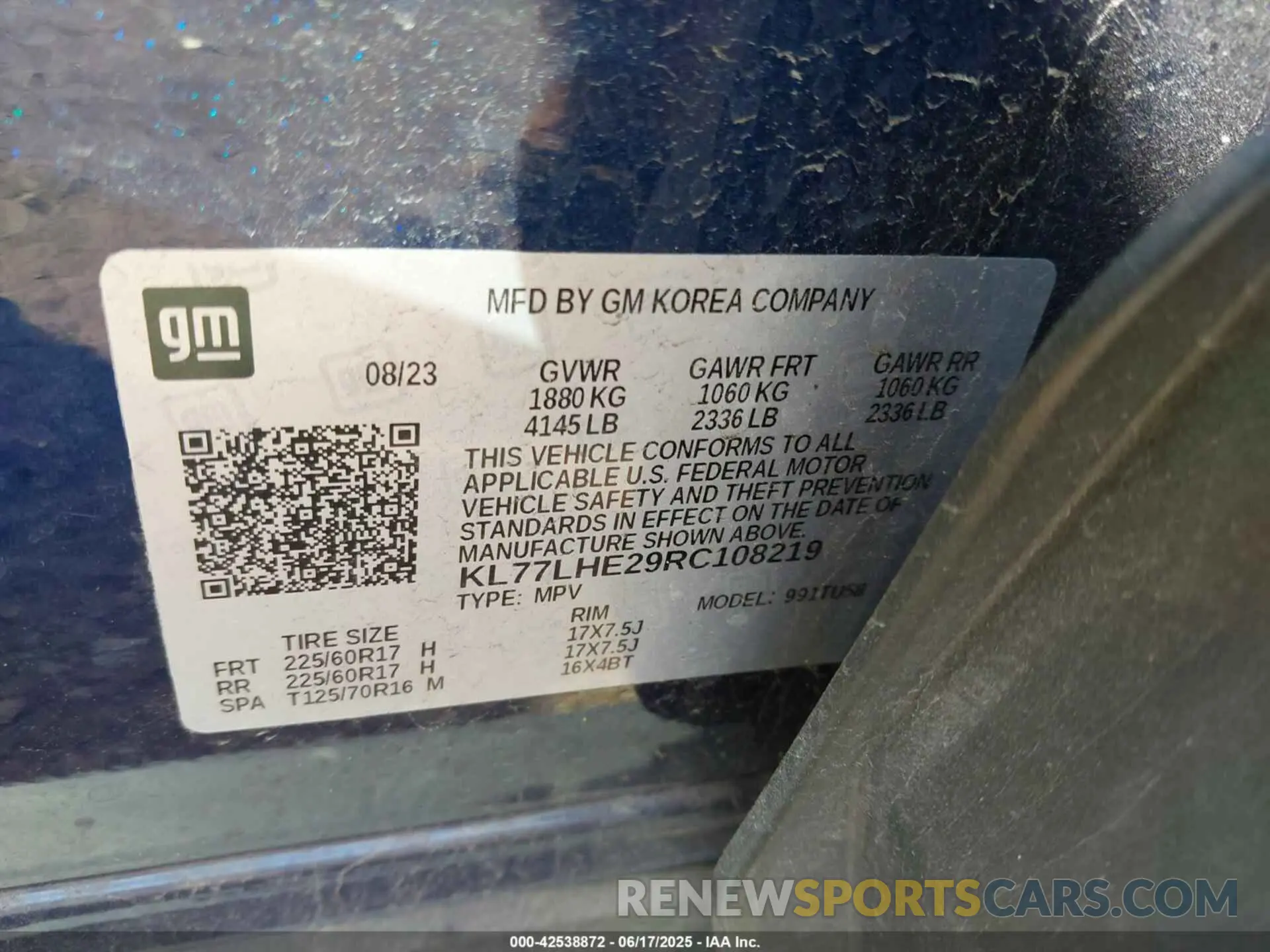 9 fotografías del automóvil dañado KL77LHE29RC108219 CHEVROLET TRAX 2024