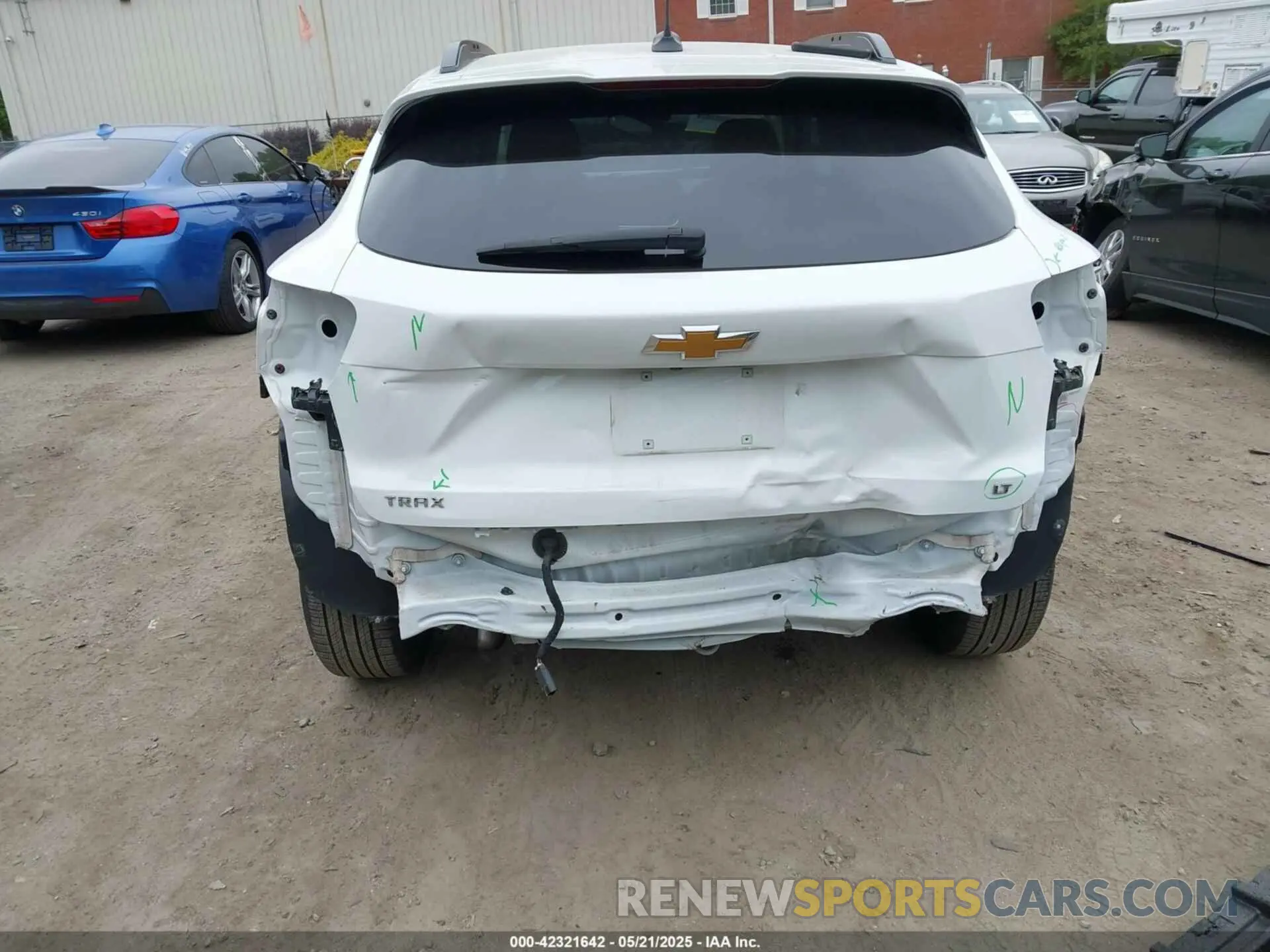 6 fotografías del automóvil dañado KL77LHE2XRC045597 CHEVROLET TRAX 2024