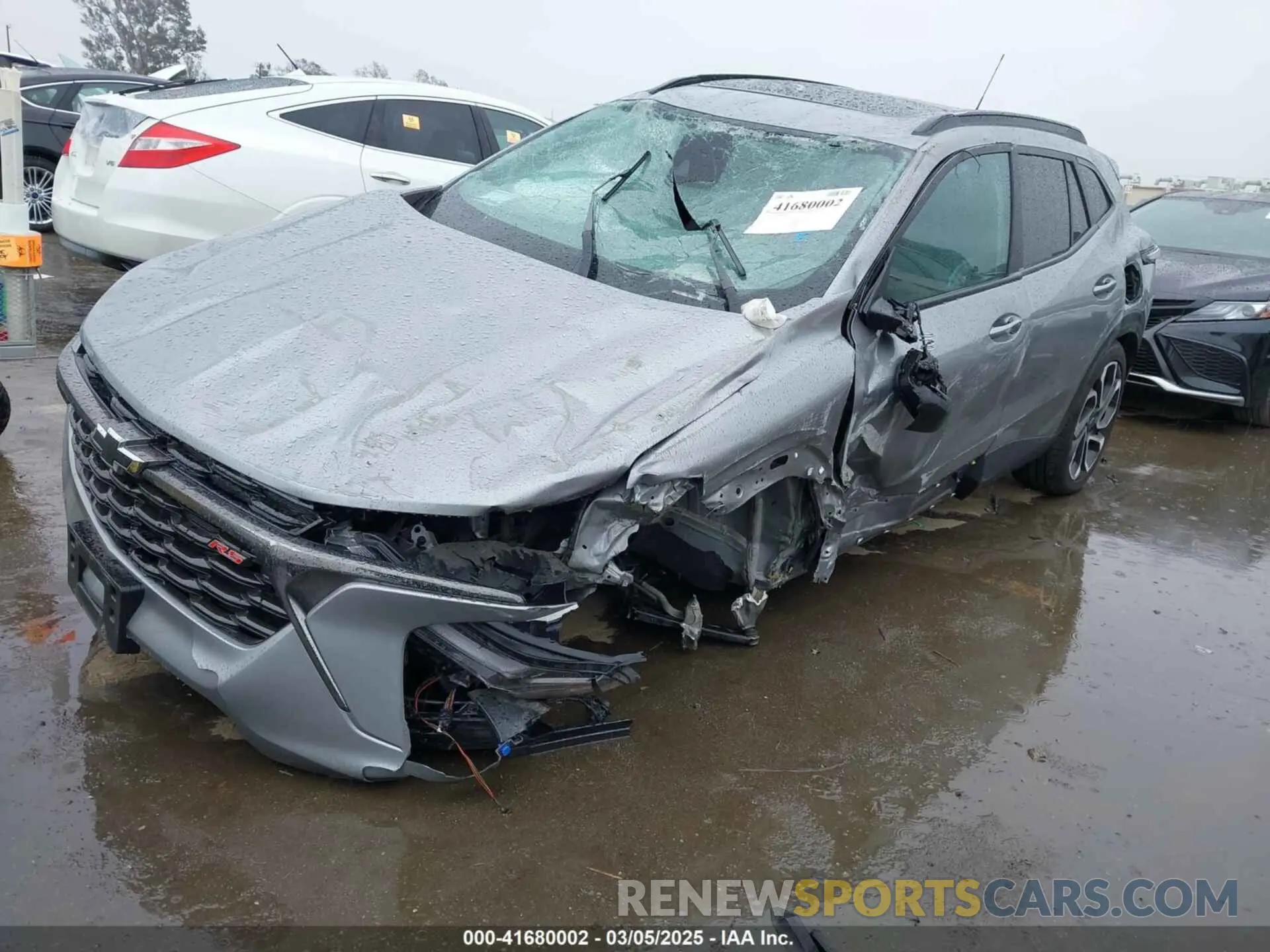 2 fotografías del automóvil dañado KL77LJE20RC135378 CHEVROLET TRAX 2024