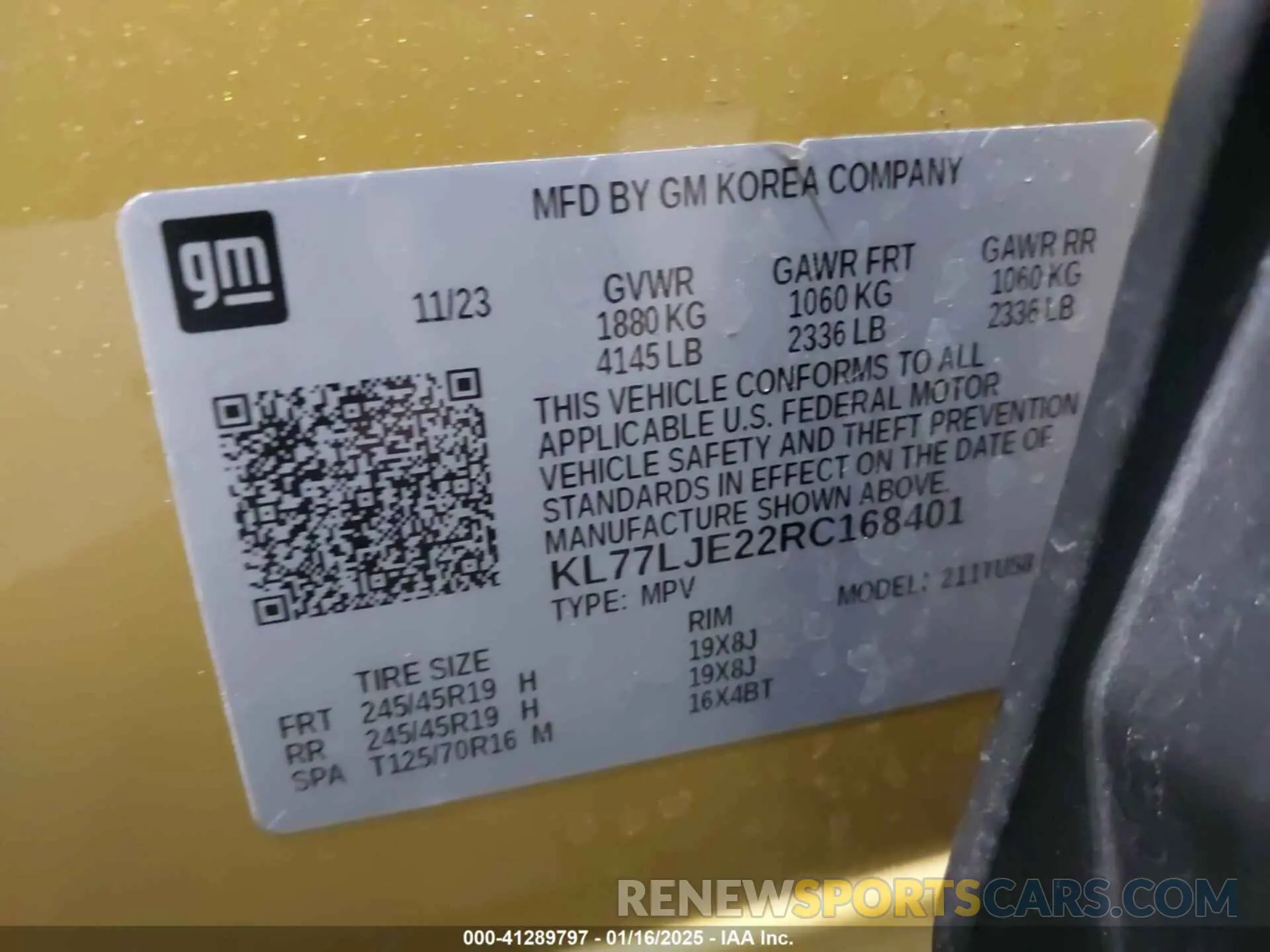 9 fotografías del automóvil dañado KL77LJE22RC168401 CHEVROLET TRAX 2024