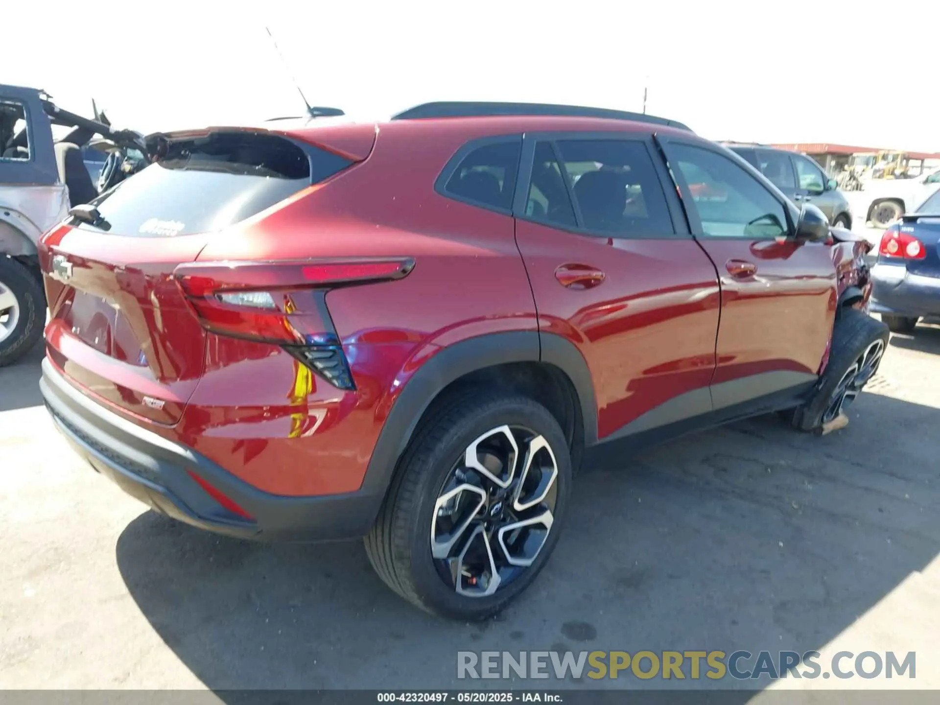 4 fotografías del automóvil dañado KL77LJE24RC034750 CHEVROLET TRAX 2024